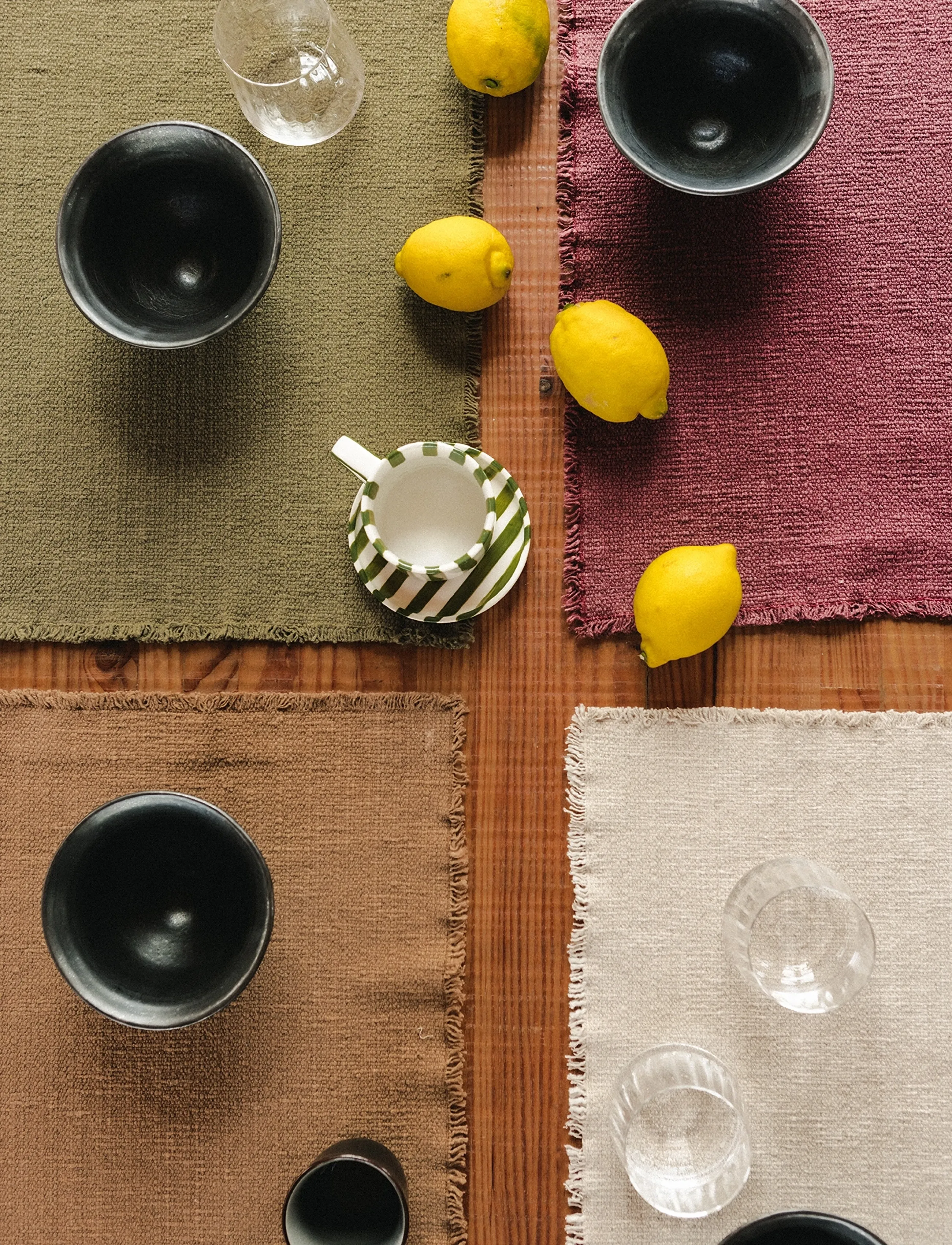 Lorena Canals Handloom Placemats Marsala (Set Of 2), 38X 50 cm, Green, Tableware > Placemats, Unisex