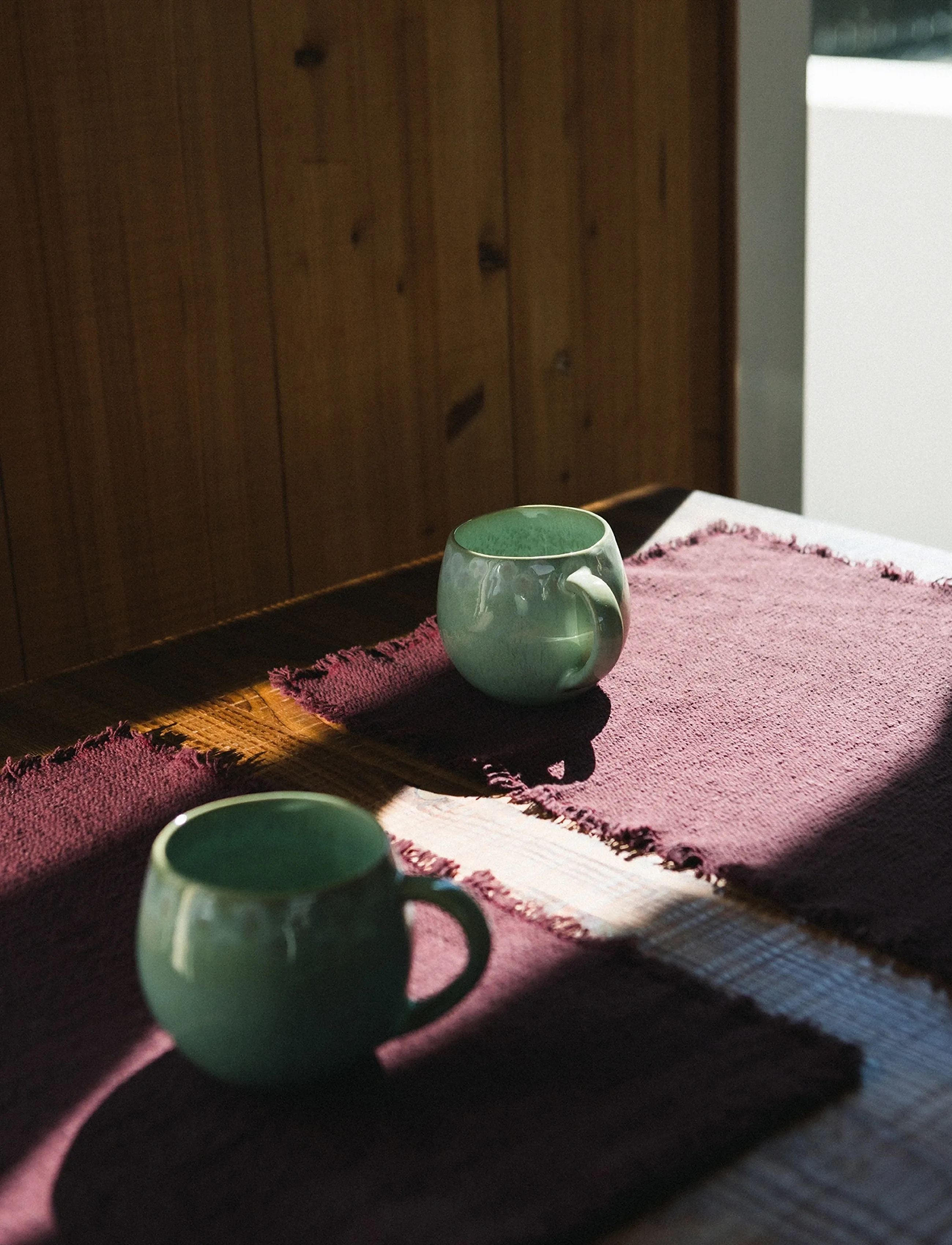 Lorena Canals - Handloom Placemats Marsala (Set of 2) - dækkeservietter - marsala - 2