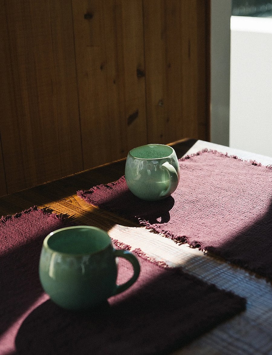 Lorena Canals - Handloom Placemats Marsala (Set of 2) - dækkeservietter - marsala - 2