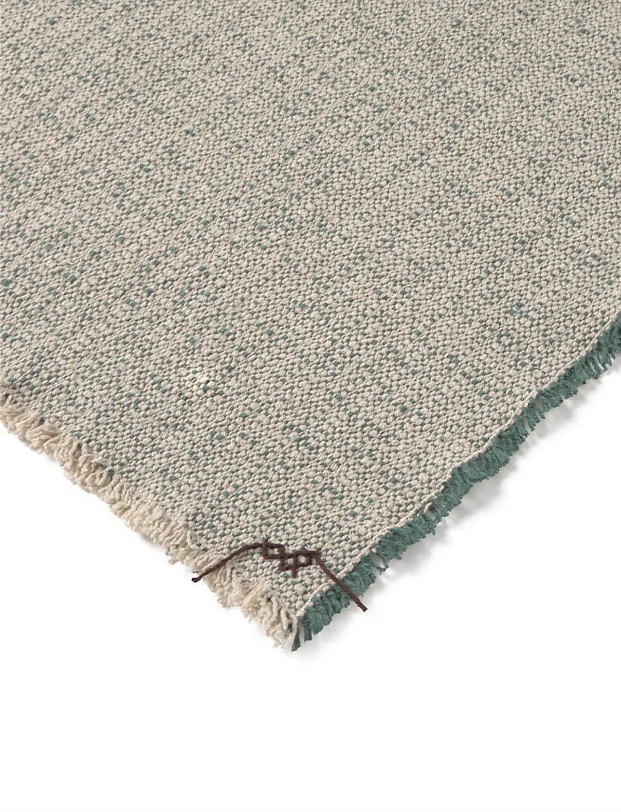 Lorena Canals - Handloom Placemats Natural and Duck Green (Set of 2) - sets de table et dessous de verre - natural and duck green - 4