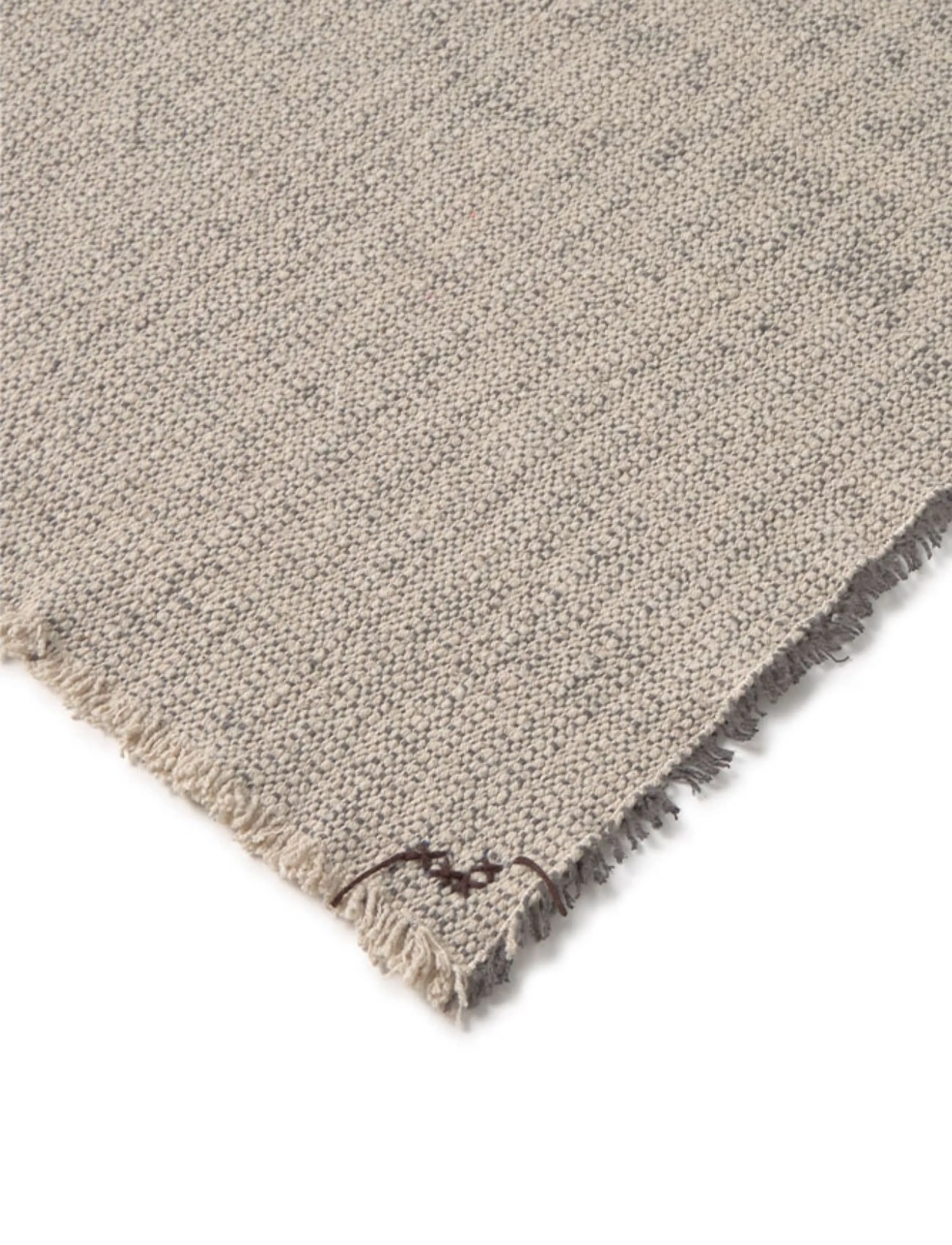 Lorena Canals - Handloom Placemats Natural and Dark Grey (Set of 2) - stalo kilimėliai ir padėkliukai - natural and dark grey - 5