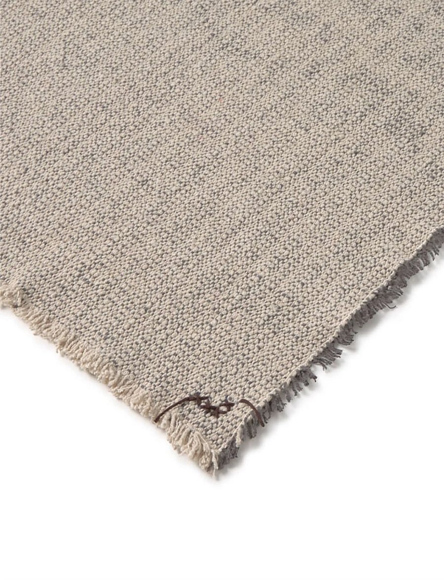 Lorena Canals - Handloom Placemats Natural and Dark Grey (Set of 2) - stalo kilimėliai ir padėkliukai - natural and dark grey - 5