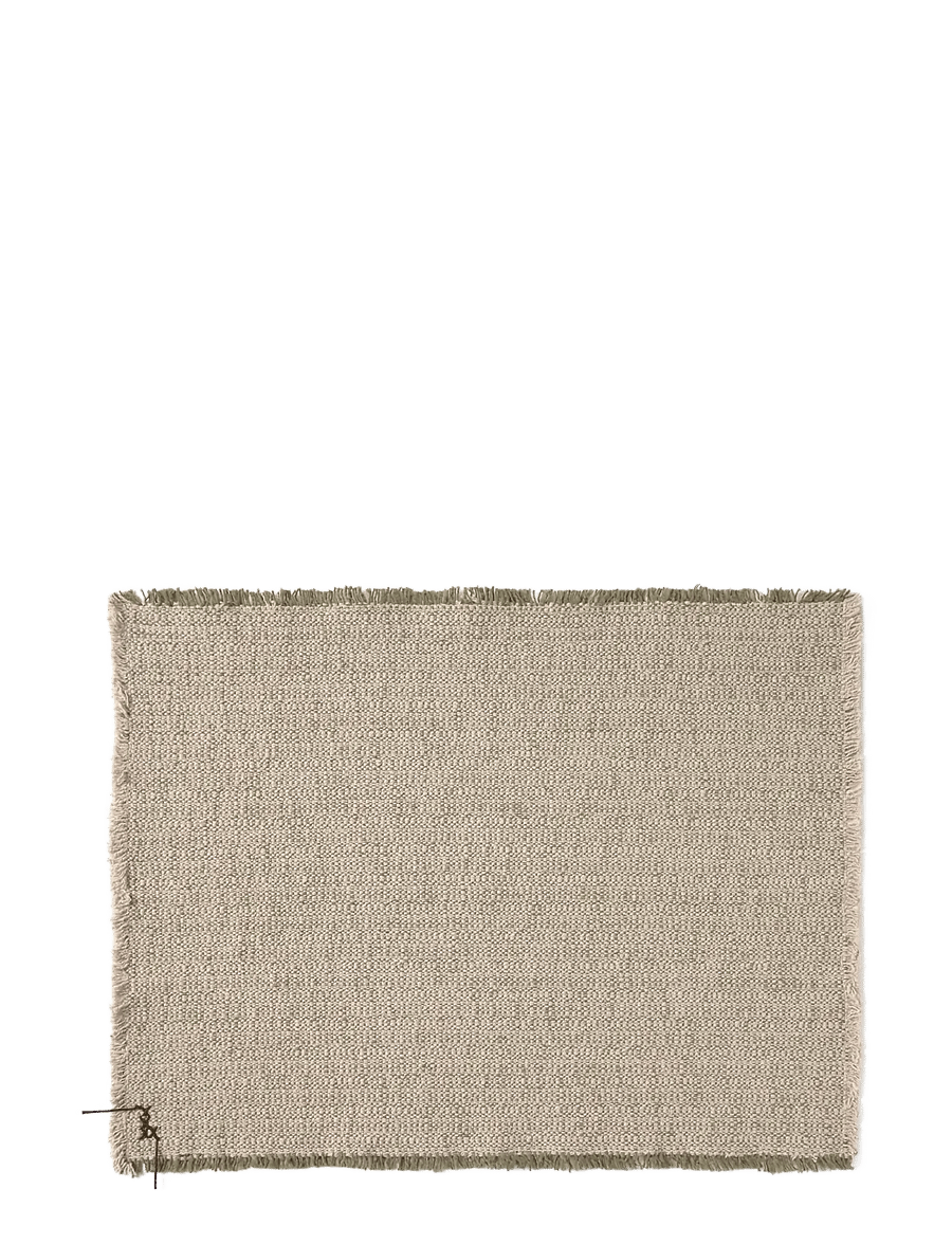 Lorena Canals - Handloom Placemats Natural and Kaki (Set of 2) - stalo kilimėliai ir padėkliukai - natural and kaki - 1
