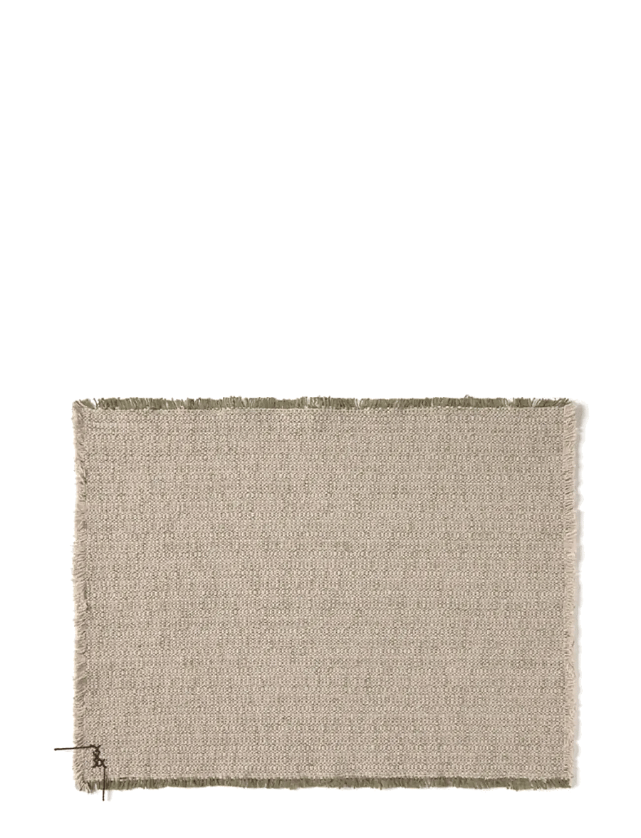 Lorena Canals - Handloom Placemats Natural and Kaki (Set of 2) - platzdeckchen - natural and kaki - 2