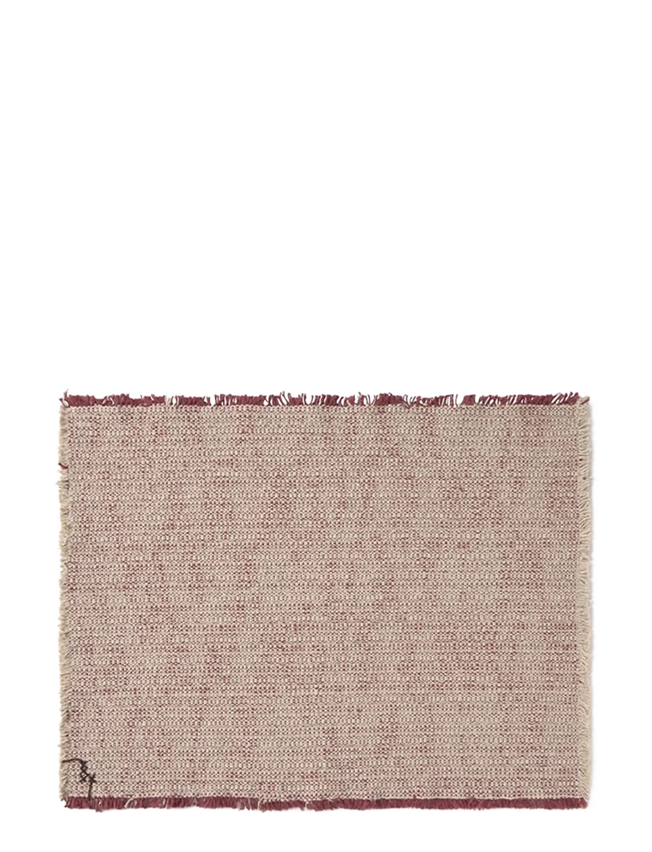 Lorena Canals Handloom Placemats Natural and Marsala (Set of 2) - Borddækning - NATURAL AND MARSALA / pink/rose
