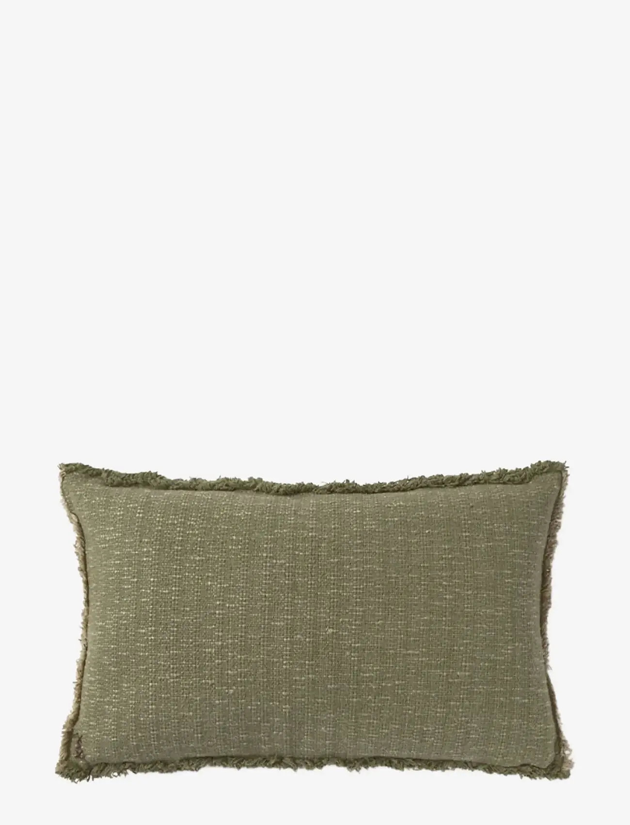 Lorena Canals - Handloom Rectangular Cushion Kaki - prydnadskuddar - kaki and beige - 1