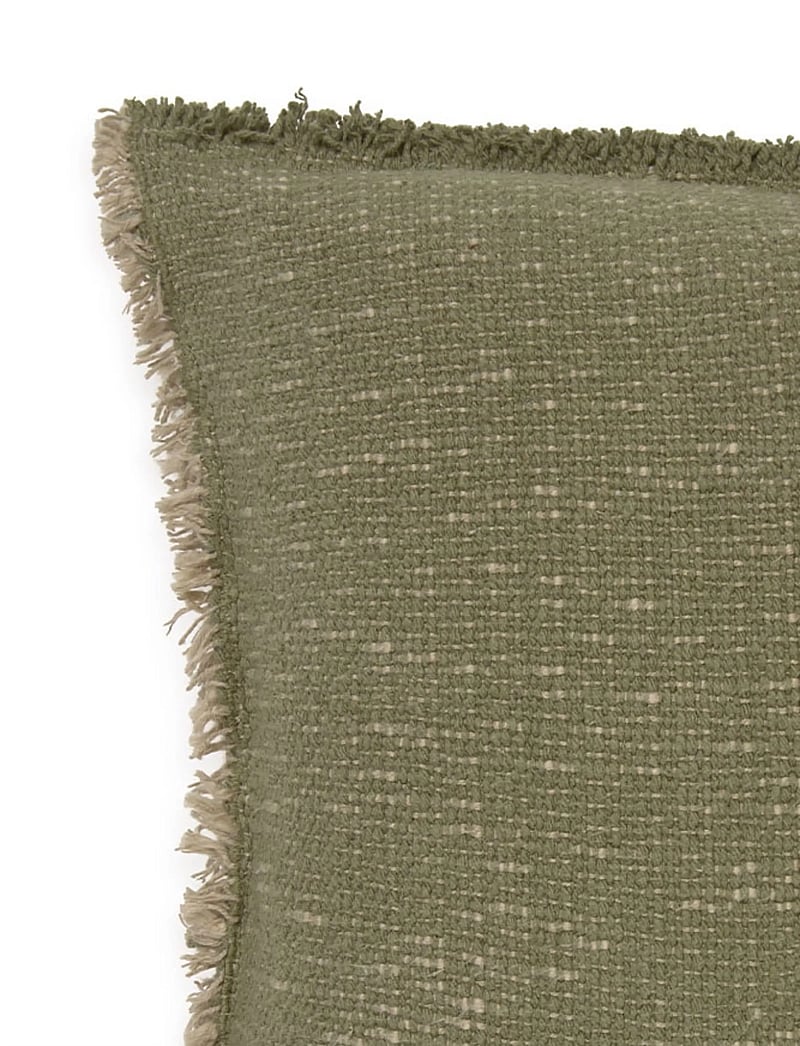 Lorena Canals - Handloom Rectangular Cushion Kaki - prydnadskuddar - kaki and beige - 4