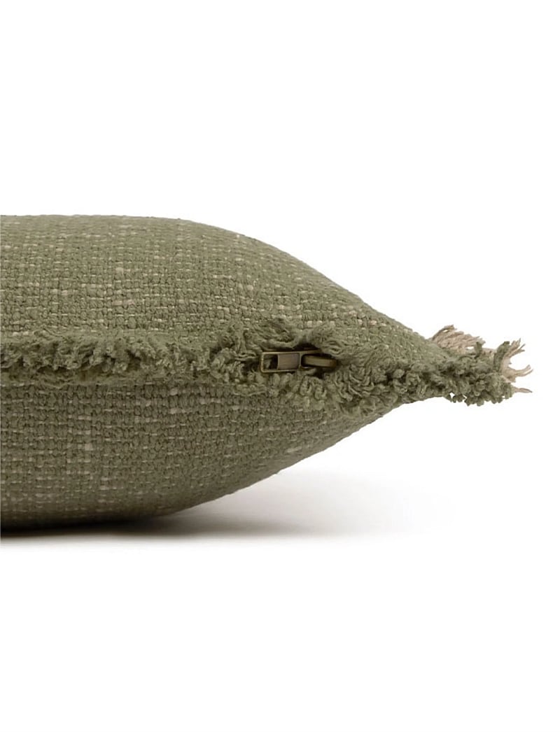 Lorena Canals - Handloom Rectangular Cushion Kaki - prydnadskuddar - kaki and beige - 5