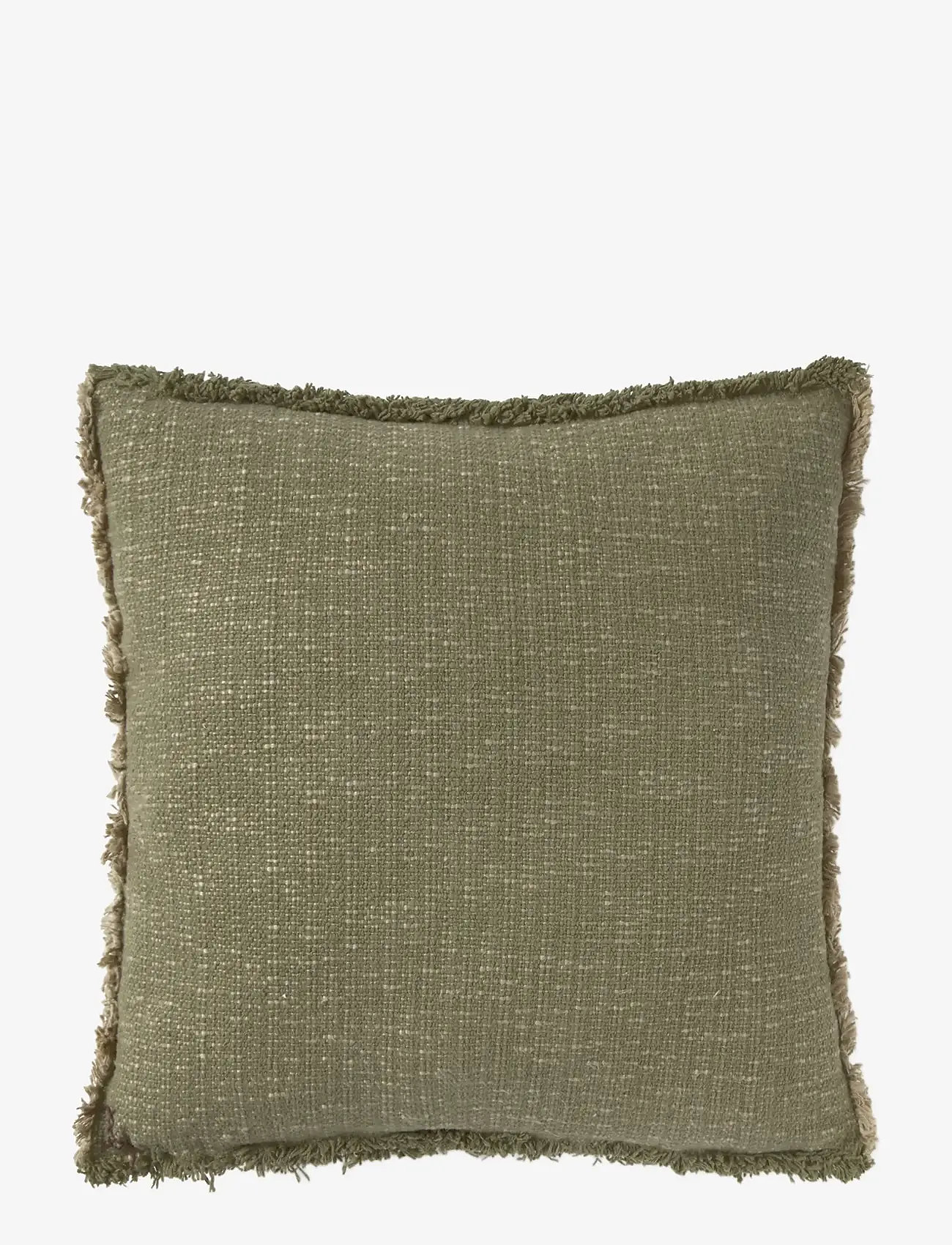 Lorena Canals - Handloom Square Cushion Kaki - pyntepuder - kaki and beige - 1