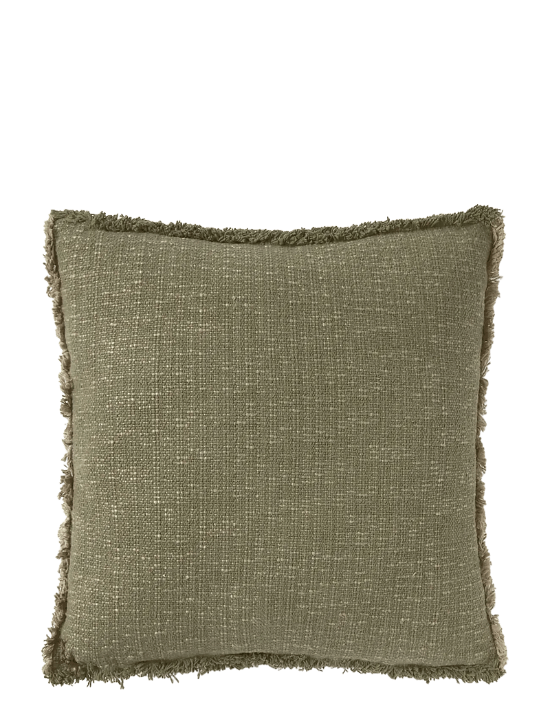 Lorena Canals - Handloom Square Cushion Kaki - pyntepuder - kaki and beige - 1