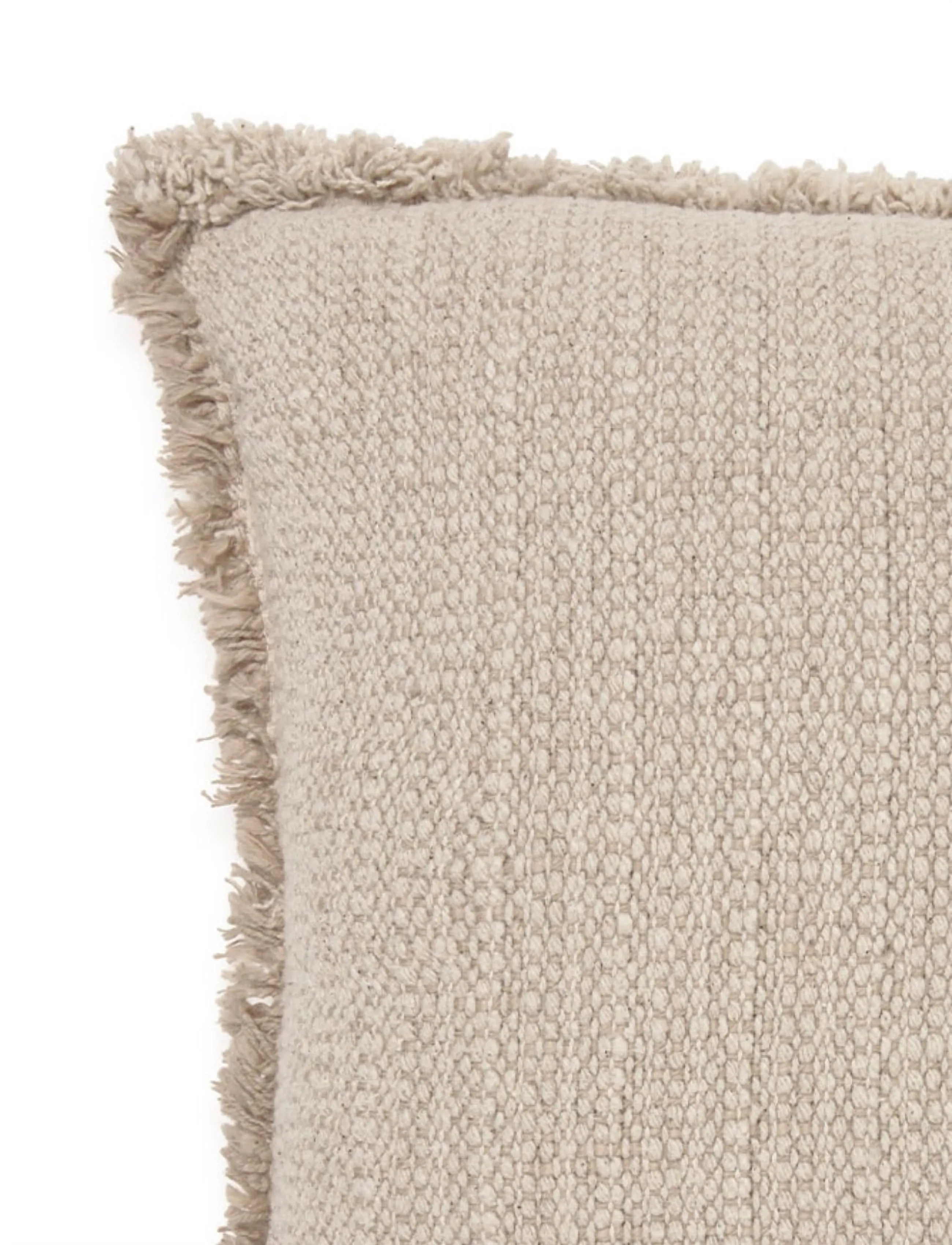 Lorena Canals - Handloom Rectangular Cushion Beige - dekoratyvinės pagalvėlės - natural and beige - 5
