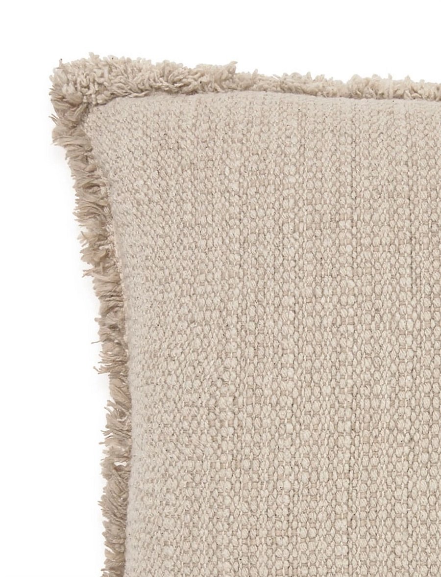 Lorena Canals - Handloom Rectangular Cushion Beige - dekoratyvinės pagalvėlės - natural and beige - 5