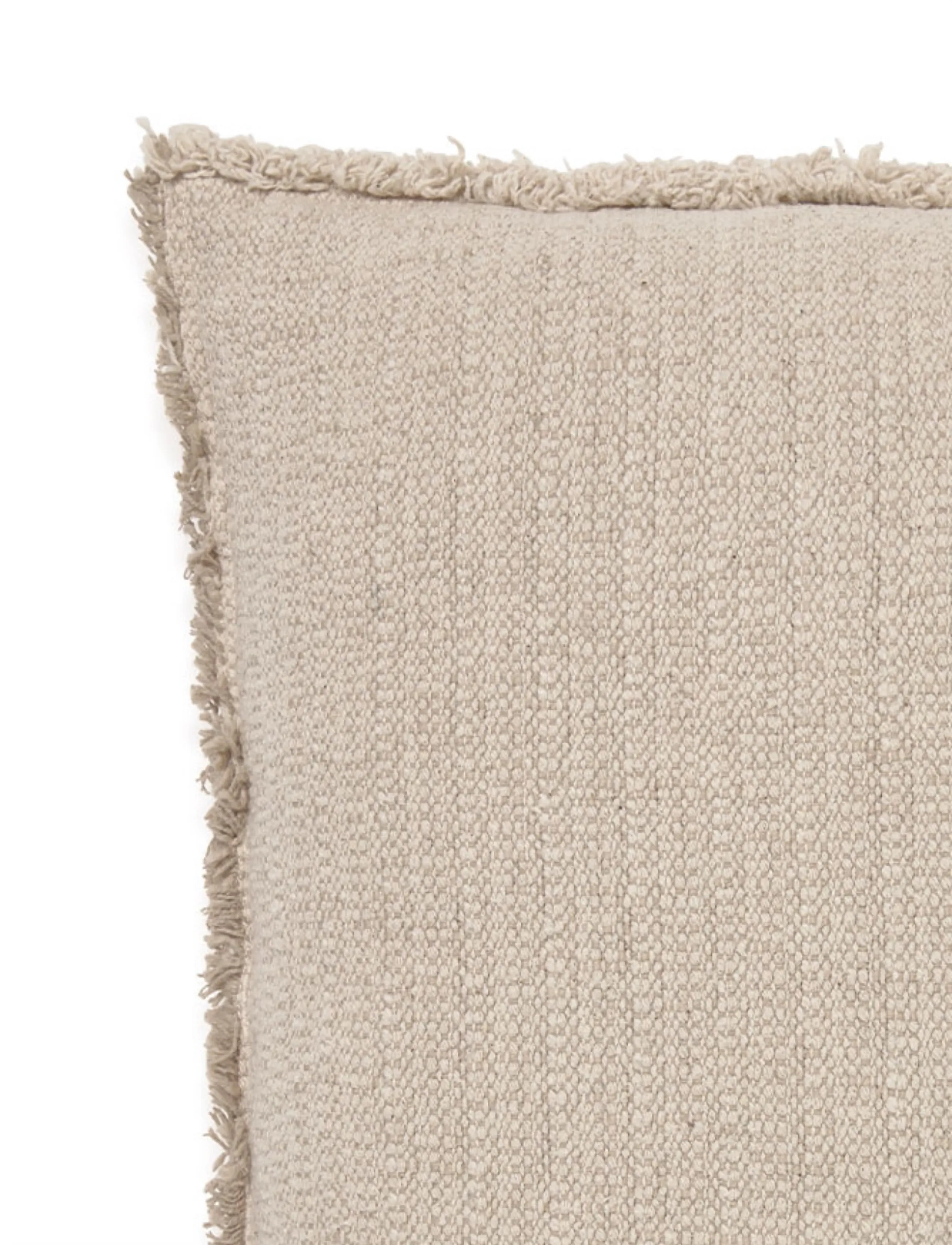 Lorena Canals - Handloom Square Cushion Beige - prydnadskuddar - natural and beige - 4