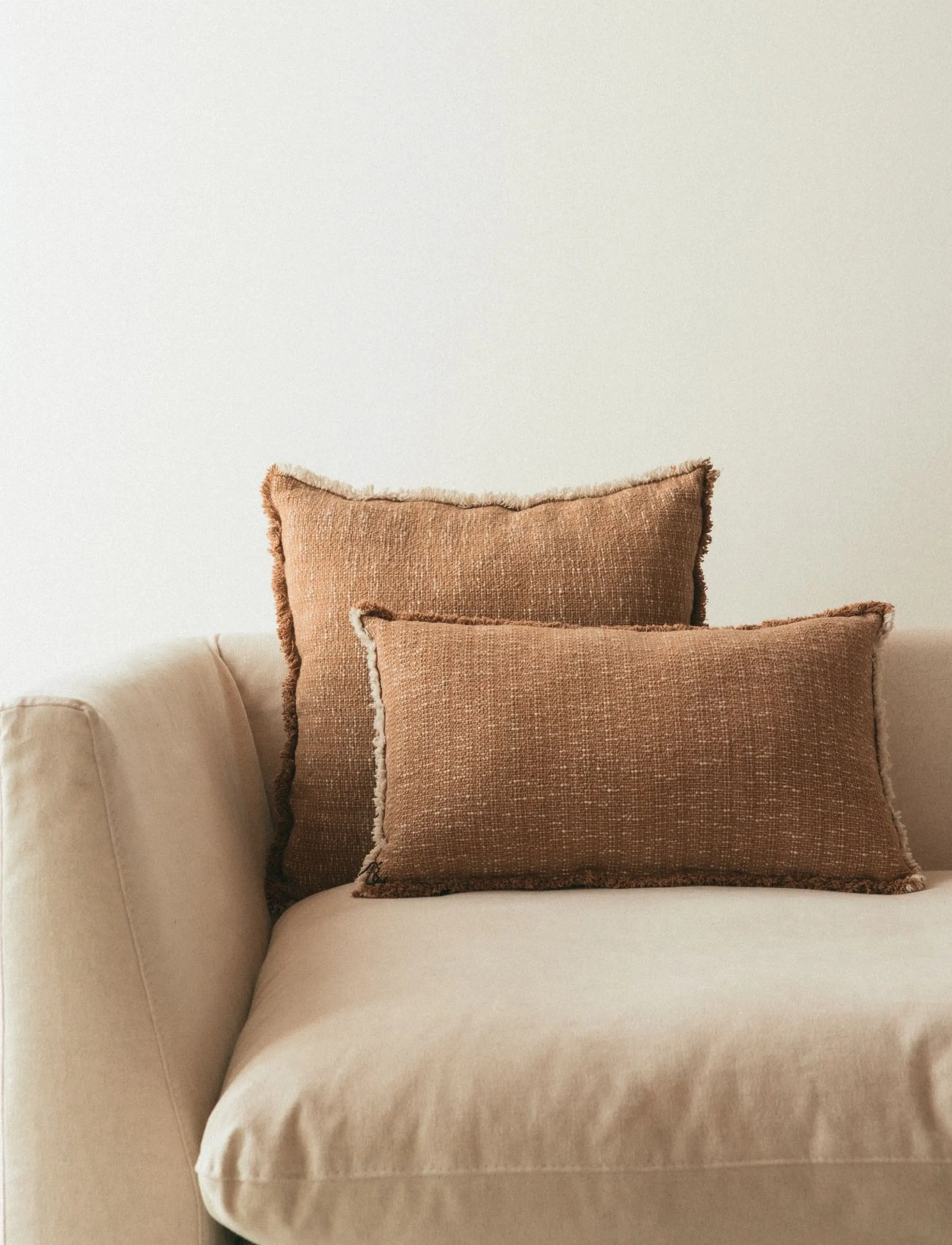 Lorena Canals Handloom Rectangular Cushion Ochre, 30X 50 cm, Cushions & Blankets, Braun - Cushions, Homeware