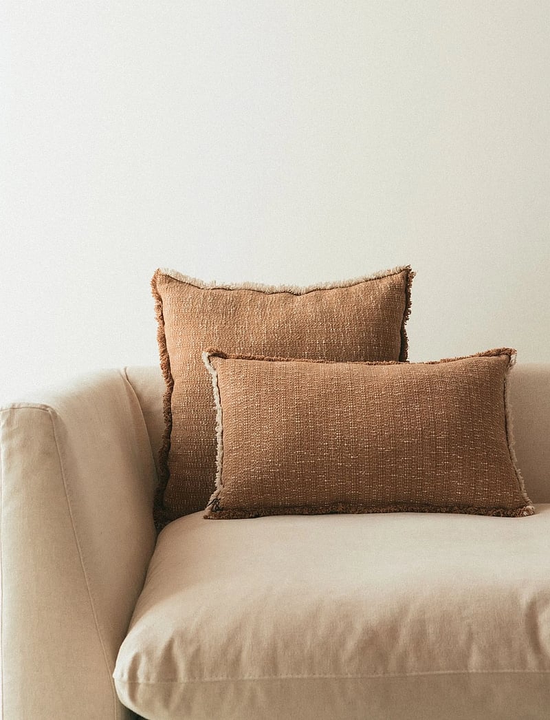 Lorena Canals - Handloom Rectangular Cushion Ochre - padjad - ochre and natural - 0