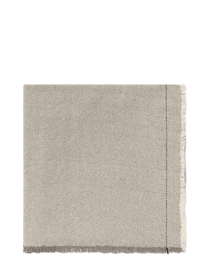Lorena Canals - Handloom Table Cloth Greige - duge & bordløbere - coffee bean, natural, recycled - 1