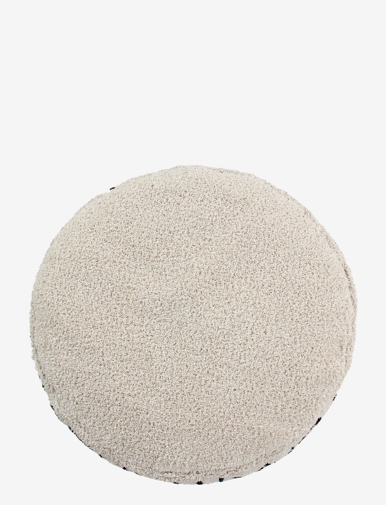 Lorena Canals - Pouffe ABC Natural - Black - møbler - natural, black - 1
