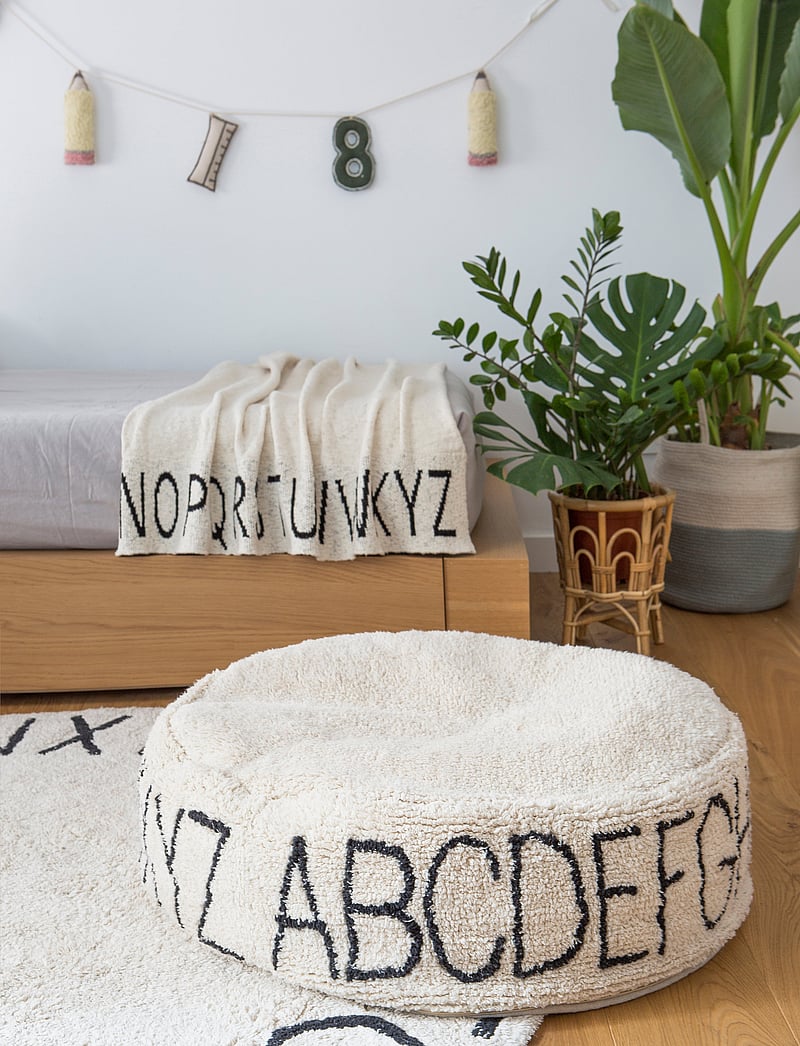 Lorena Canals - Pouffe ABC Natural - Black - kott-toolid - natural, black - 0