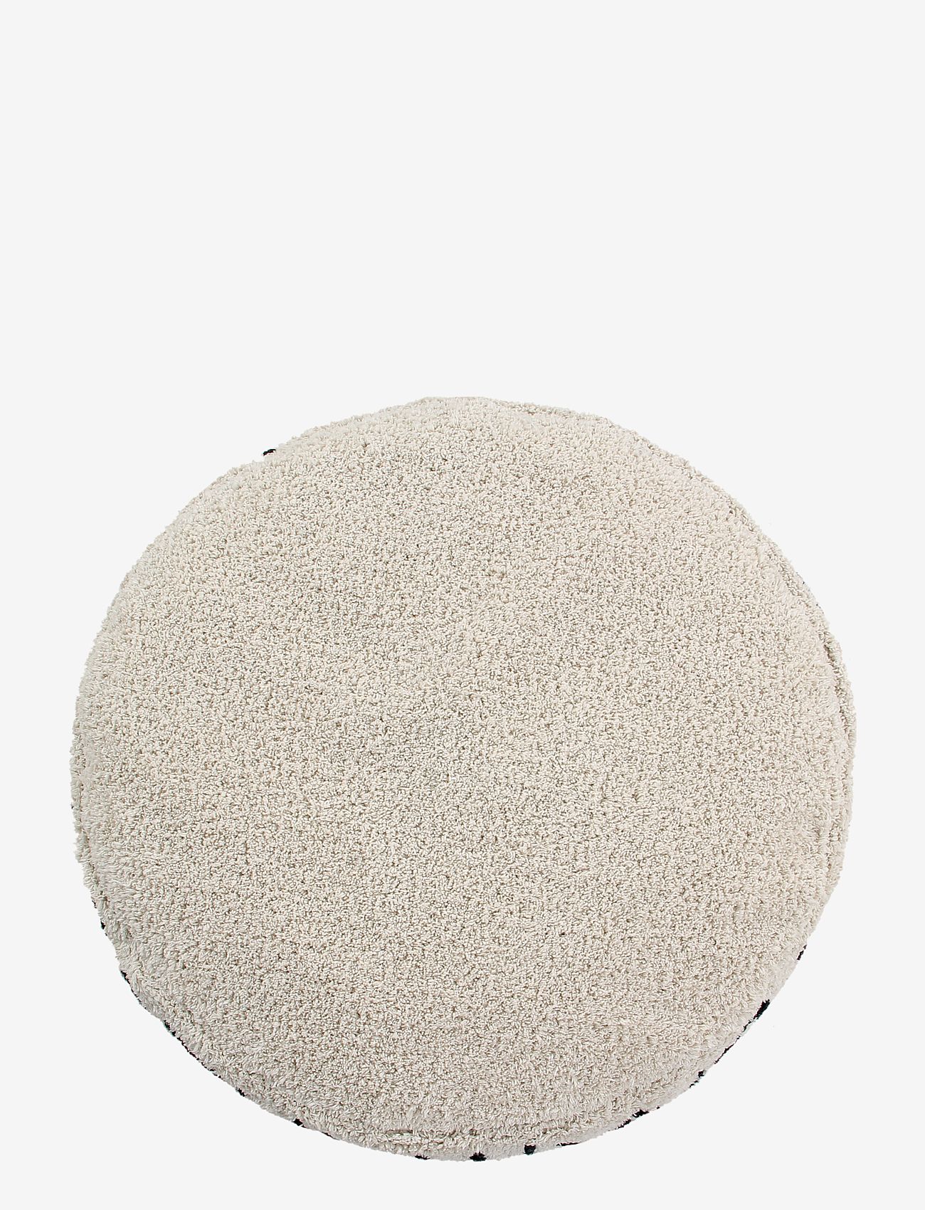 Lorena Canals - Pouffe ABC Natural - Black - møbler - natural, black - 2
