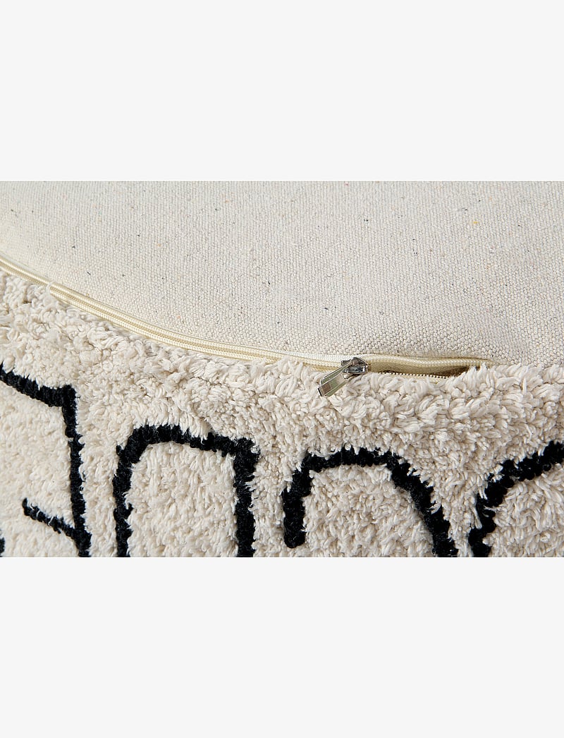 Lorena Canals - Pouffe ABC Natural - Black - kott-toolid - natural, black - 4