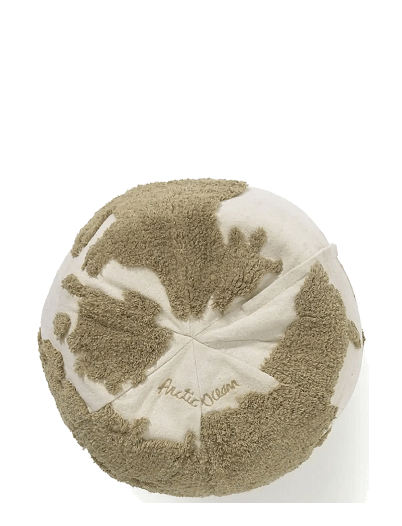 Lorena Canals - Pouf World Map Rugcycled - poufs - rugcycled, natural - 5