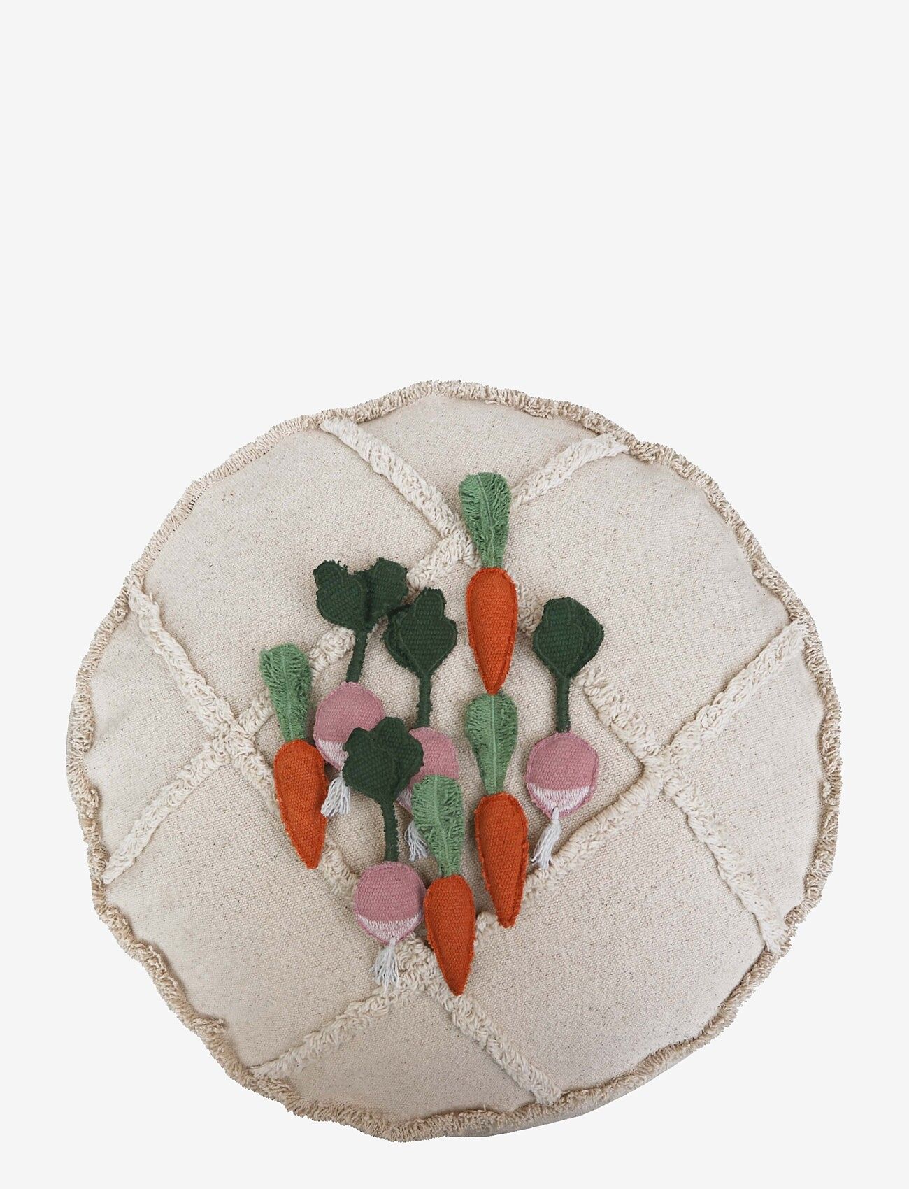 Lorena Canals - Pouffe Tic-Tac-Toe - mööbel - natural, orange, dark green, green, ash rose, ivory - 2