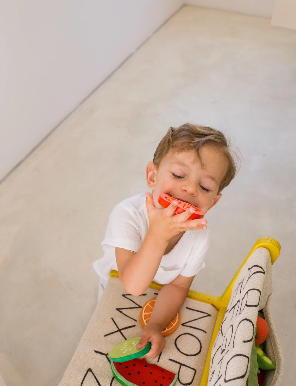 Lorena Canals - Kid's Chair ABC Canvas - stolar & pallar - natural, dark grey - 0