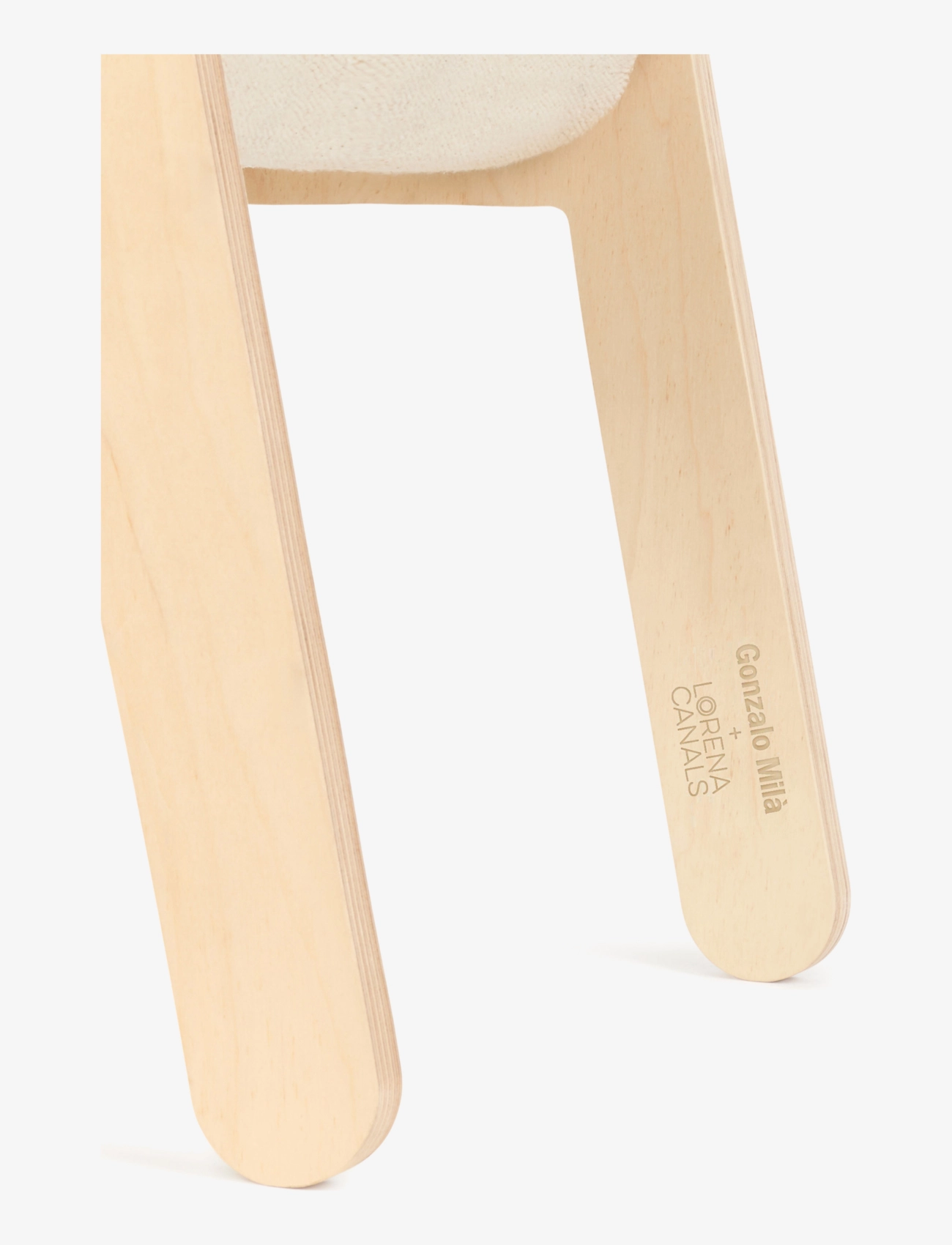Lorena Canals - Kid's Chair ABC Canvas - chairs & stools - natural, dark grey - 4