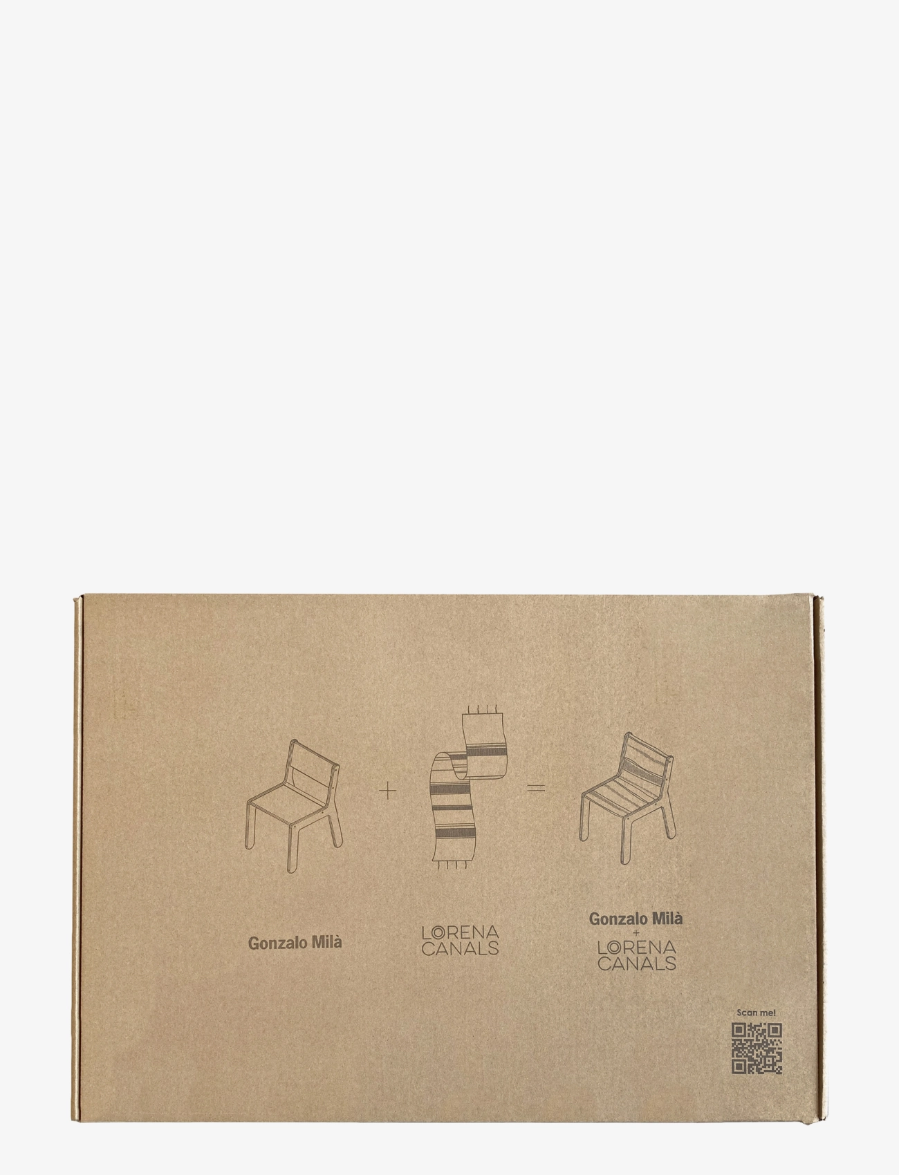 Lorena Canals - Kid's Chair Vintage Blue Canvas - chaises et tabourets - natural, vintage blue - 2