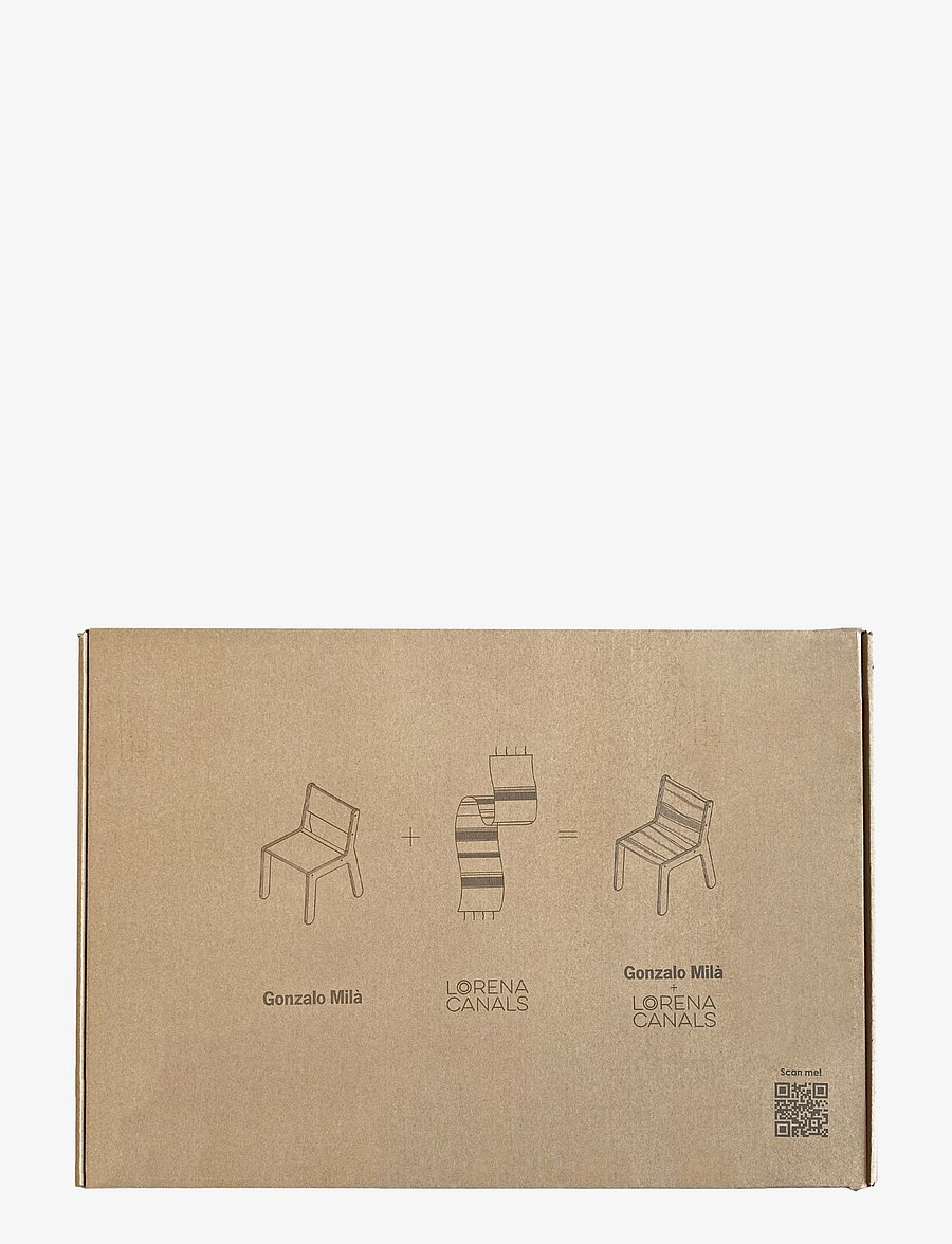 Lorena Canals - Kid's Chair Vintage Blue Canvas - stühle & hocker - natural, vintage blue - 2