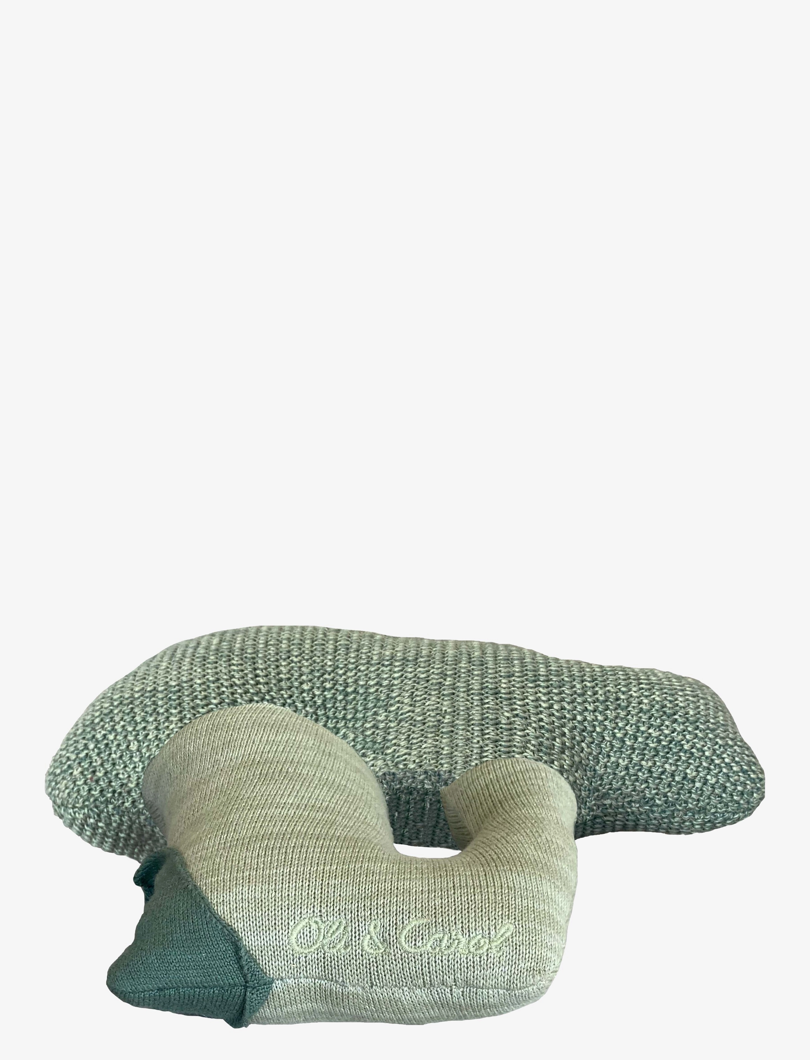 Lorena Canals - Knitted cushion Brucy the Broccoli - dekorative kissen - dark green, light green - 1