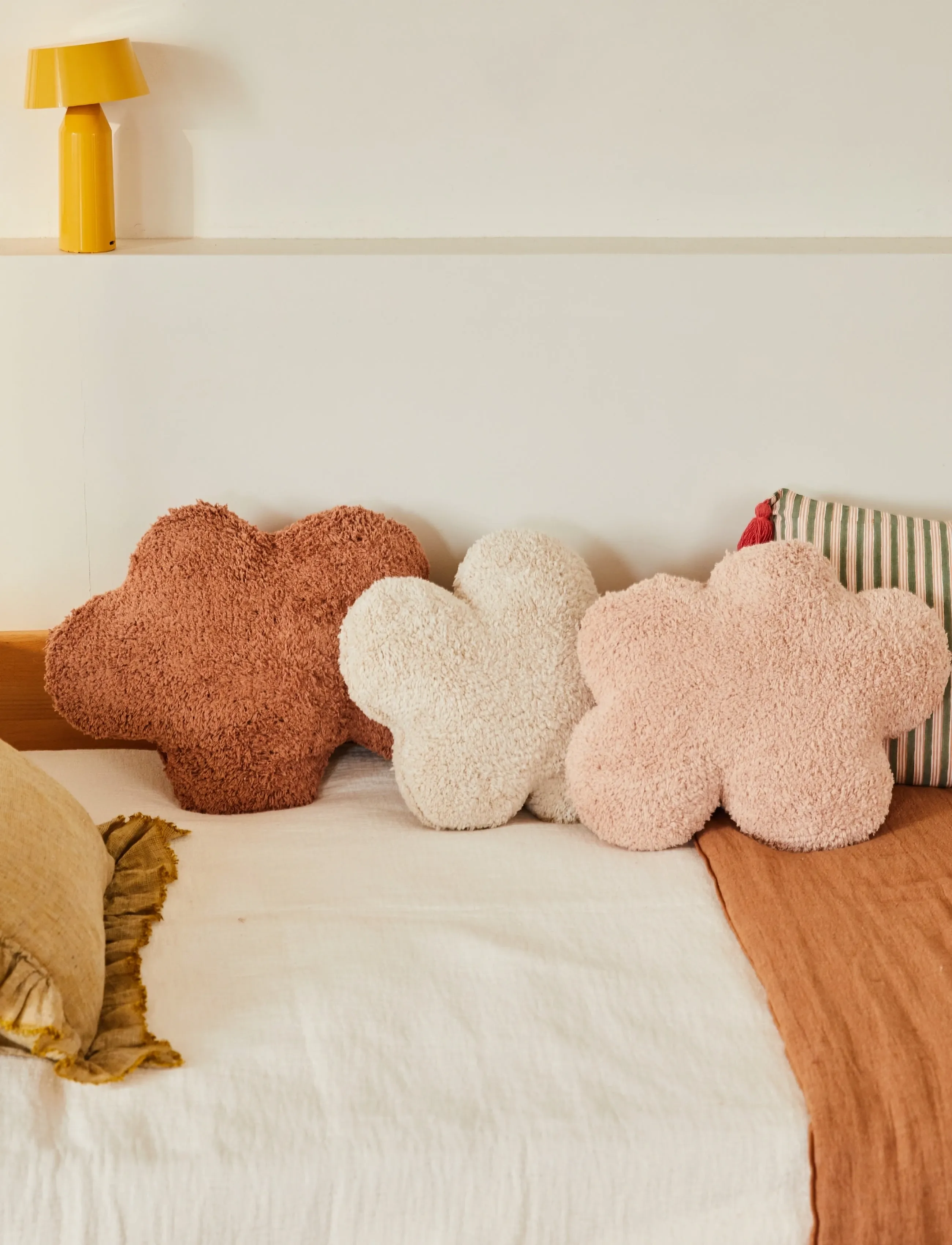 Lorena Canals Floor Cushion Clouds Rose, 40X 50 cm, Pink, Indretning Til Børn > Puder, Børn