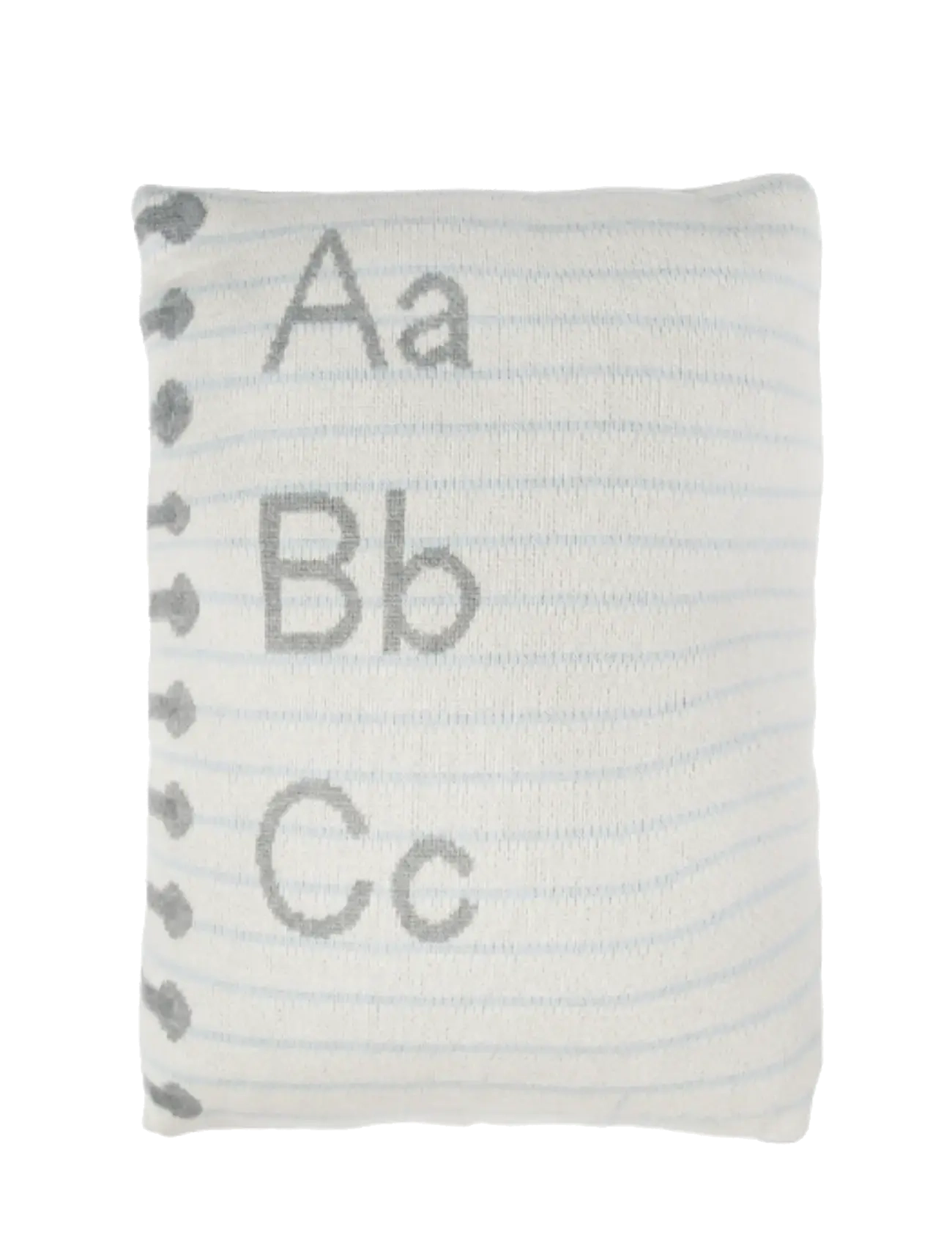 Lorena Canals Knitted Cushion Notebook - Dekorative Kissen - NATURAL , SEA BLUE, LIGHT GREY MELANGE, GREY MELANGE / white