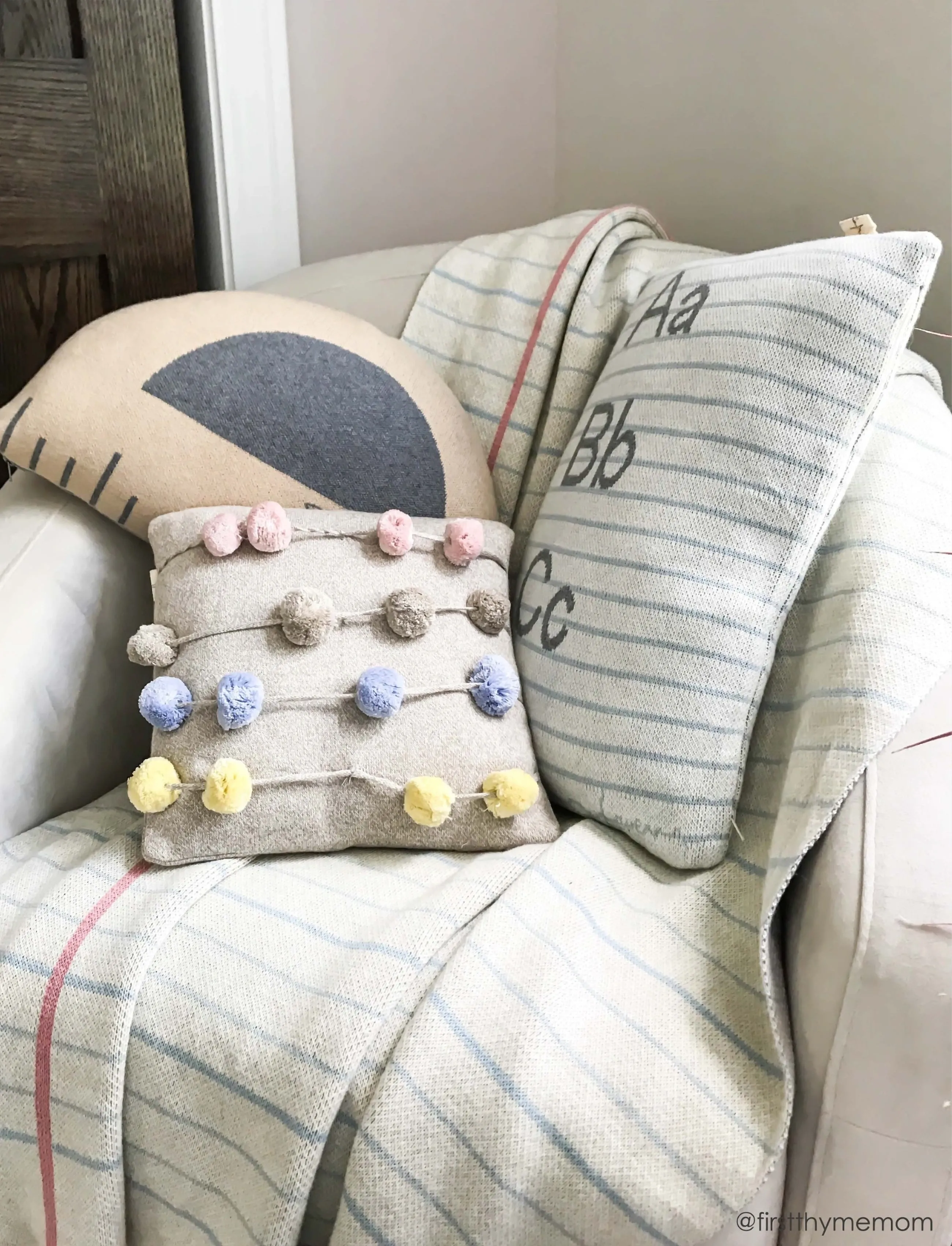 Lorena Canals - Knitted Cushion Notebook - ilupadjad - natural , sea blue, light grey melange, grey melange - 2