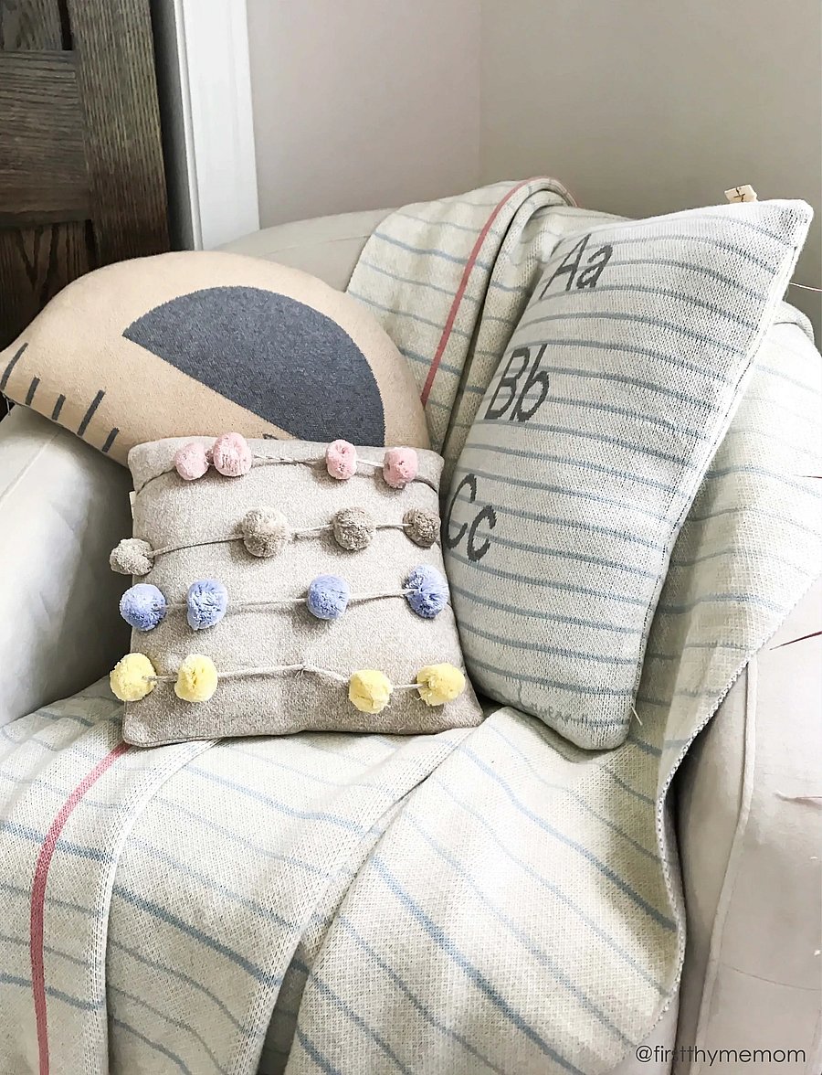 Lorena Canals - Knitted Cushion Notebook - dekorative kissen - natural , sea blue, light grey melange, grey melange - 2
