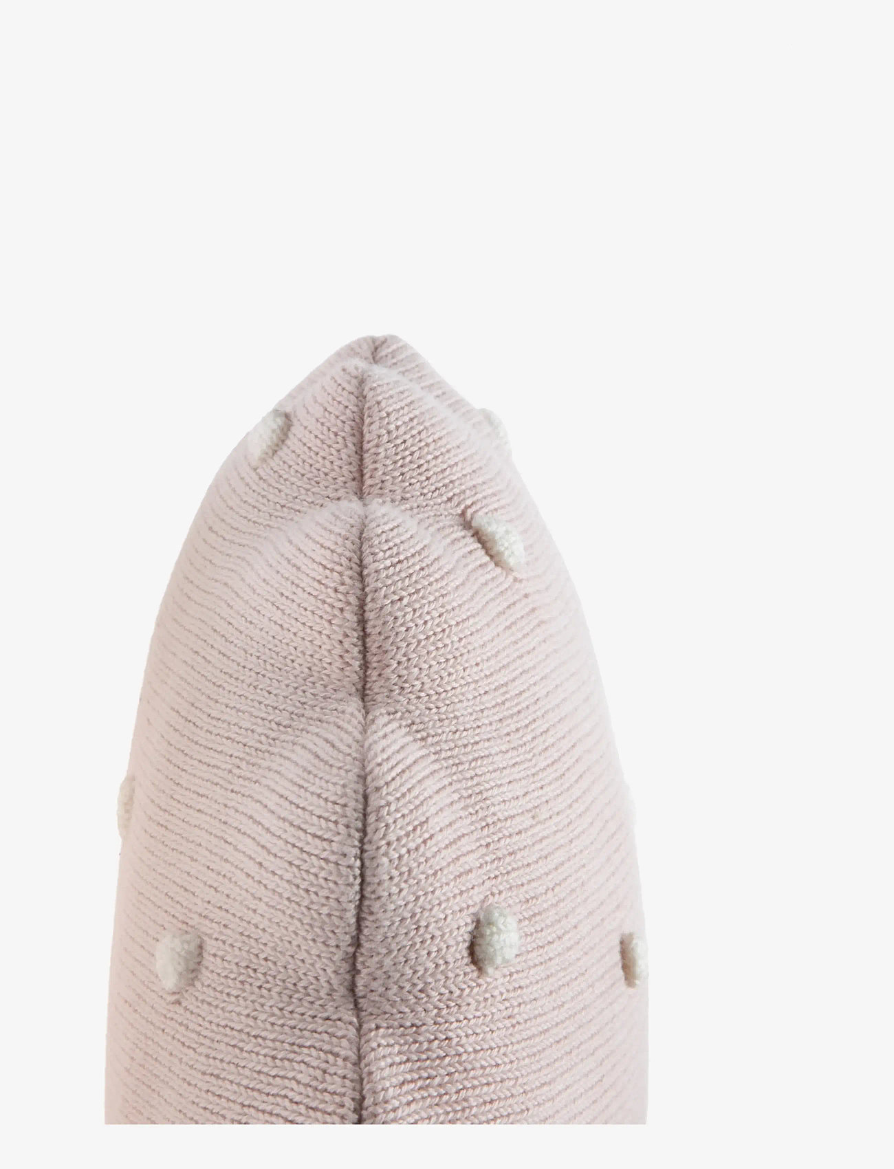 Lorena Canals - Knitted Cushion Round Biscuit Pink - dekorative kissen - pink pearl, ivory - 3