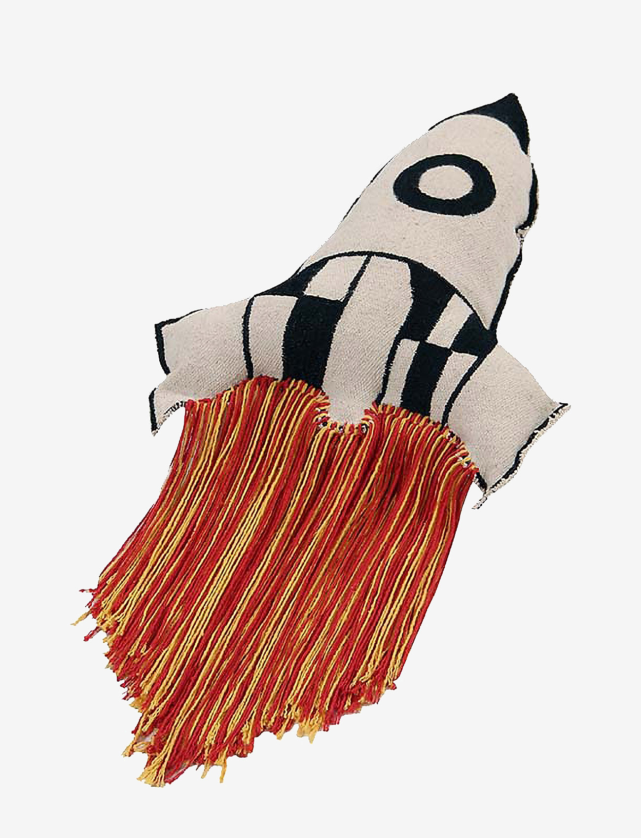 Lorena Canals - Cushion Rocket - natural, black, red, mustard - 1