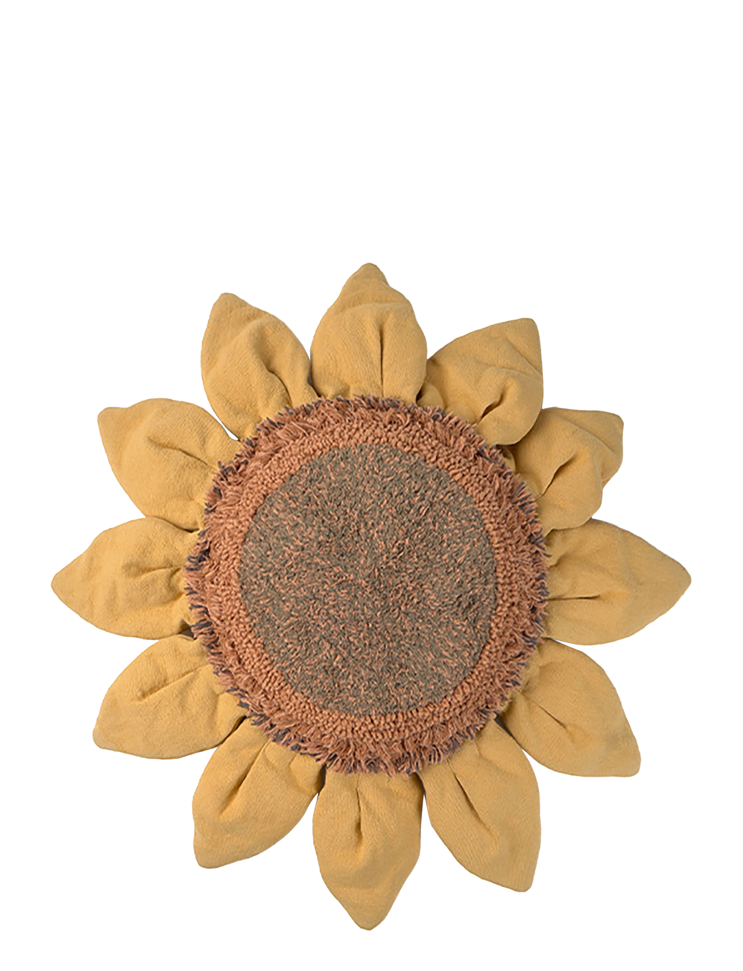Lorena Canals Floor cushion Sunflower - Lorena Canals - CHESTNUT, DARK GREY, TOFFEE, SOILBROWN, HONEY, OLIVE / beige