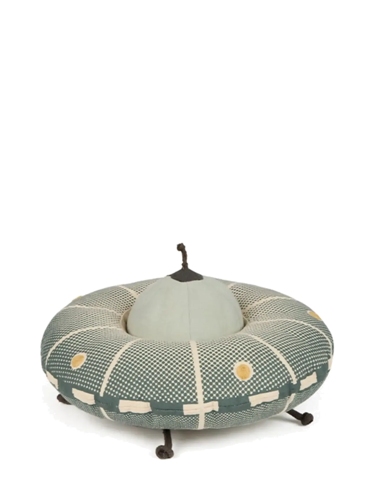 Lorena Canals Cushion Interactive UFO - Kids home - NATURAL, DARK GREY, TRAZO GREEN, HONEY, BLUE SAGE / grey