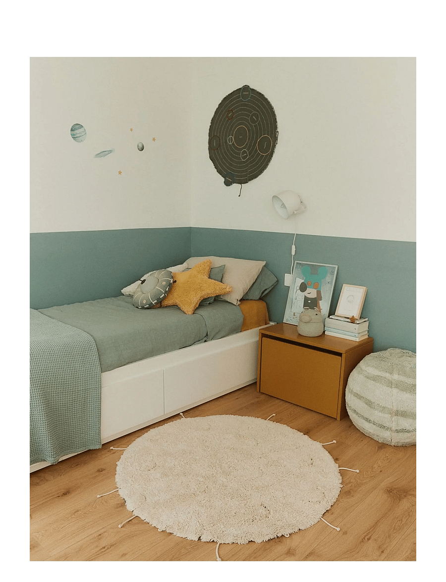 Lorena Canals - Cushion Interactive UFO - dekorative kissen - natural, dark grey, trazo green, honey, blue sage - 1