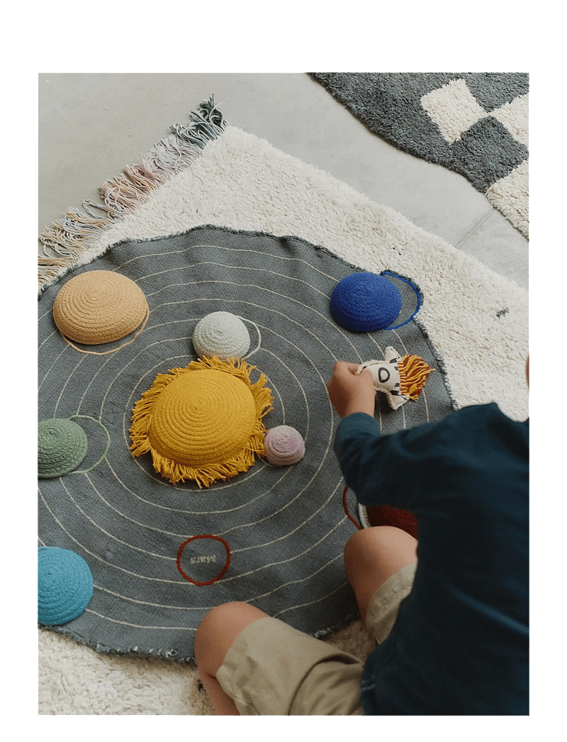 Lorena Canals - Solar System Toy Set - pyöreät matot - mustard, honey, burgundy, petroliem, electric blue, medium green, mint, red, mmalwa - 2