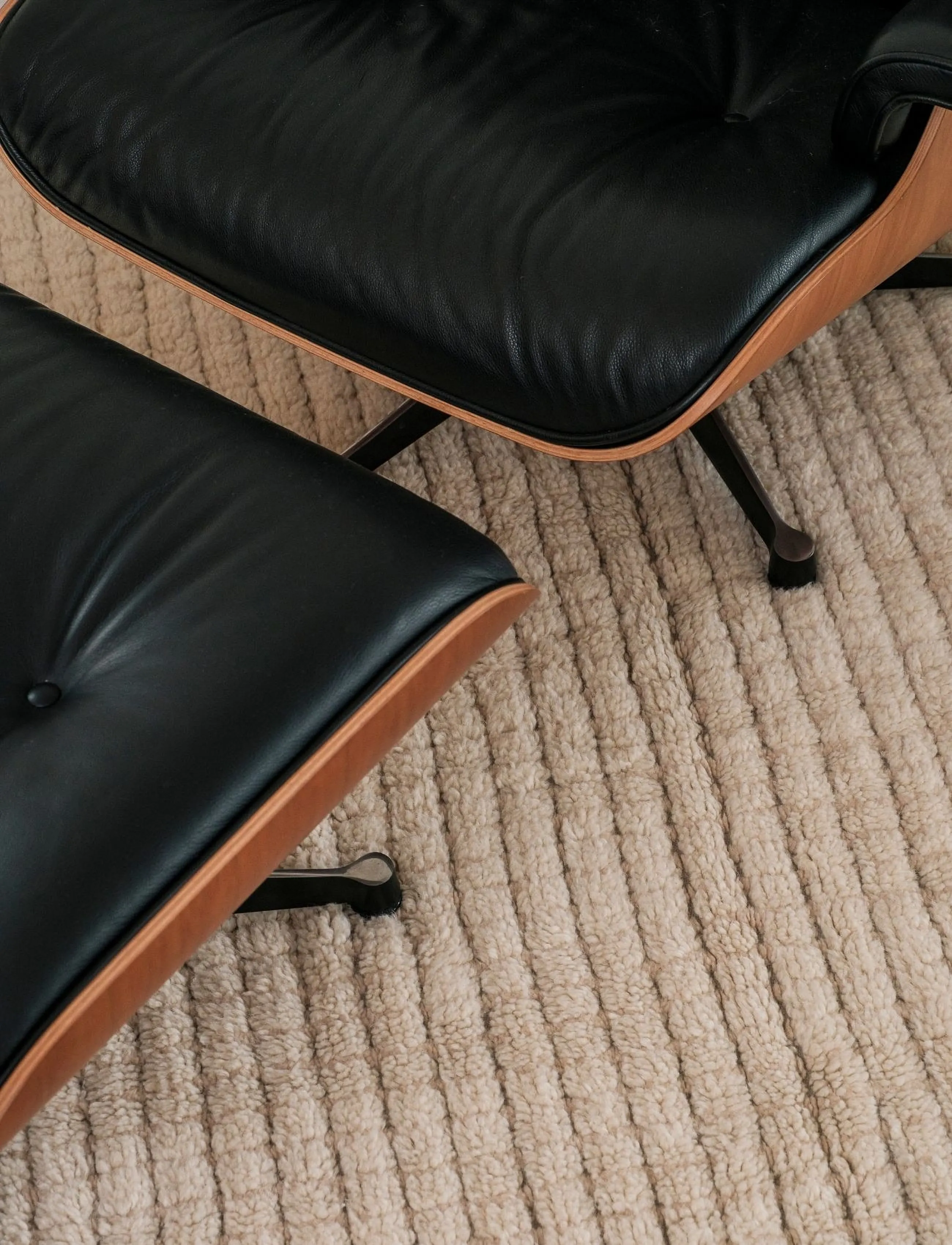 Lorena Canals - Wool Runner Rug Net - wollteppiche - natural canvas, natural,sea shell - 3