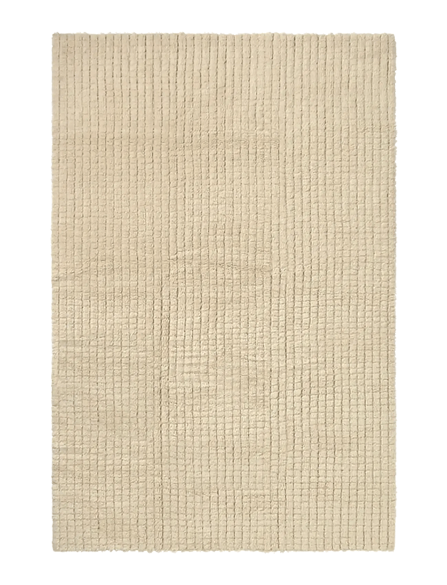 Lorena Canals - Wool Rug Net - uldtæpper - natural canvas, natural,sea shell - 2