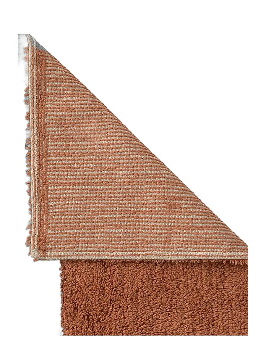 Lorena Canals - Wool Rug Chroma Cinnamon - ullmattor - natural canvas, cinnamon,ocean blue, caramel,sand stone - 2