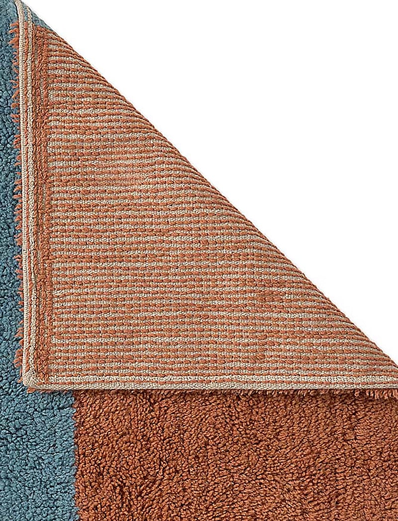 Lorena Canals - Wool Rug Chroma Cinnamon - uldtæpper - natural canvas, cinnamon,ocean blue, caramel,sand stone - 4
