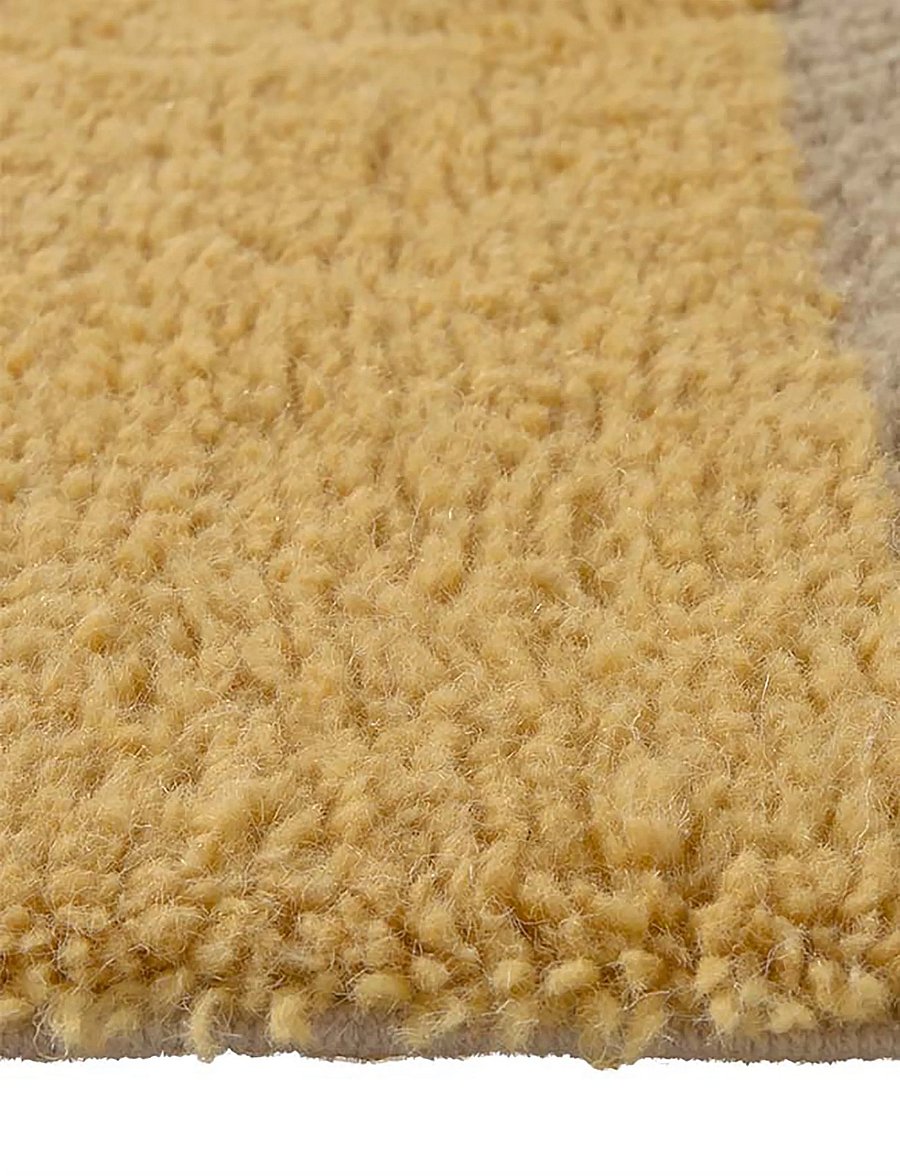 Lorena Canals - Wool Rug Chroma Cinnamon - ullmattor - natural canvas, cinnamon,ocean blue, caramel,sand stone - 5