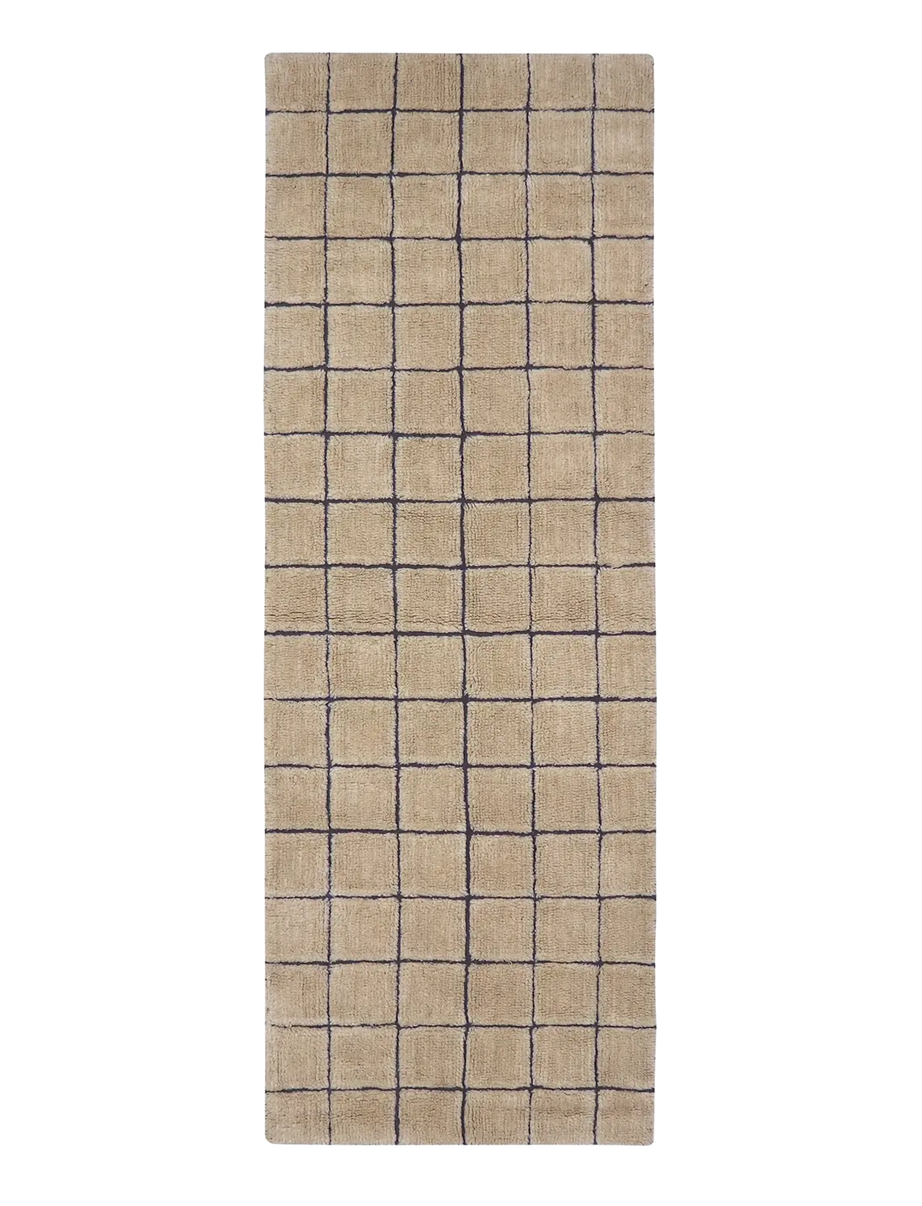 Lorena Canals Woolable rug runner Mosaic Amber - Gaiteņa paklāji - AMBER WOOL, SOIL BROWN, NAT MIXED CANVAS / beige
