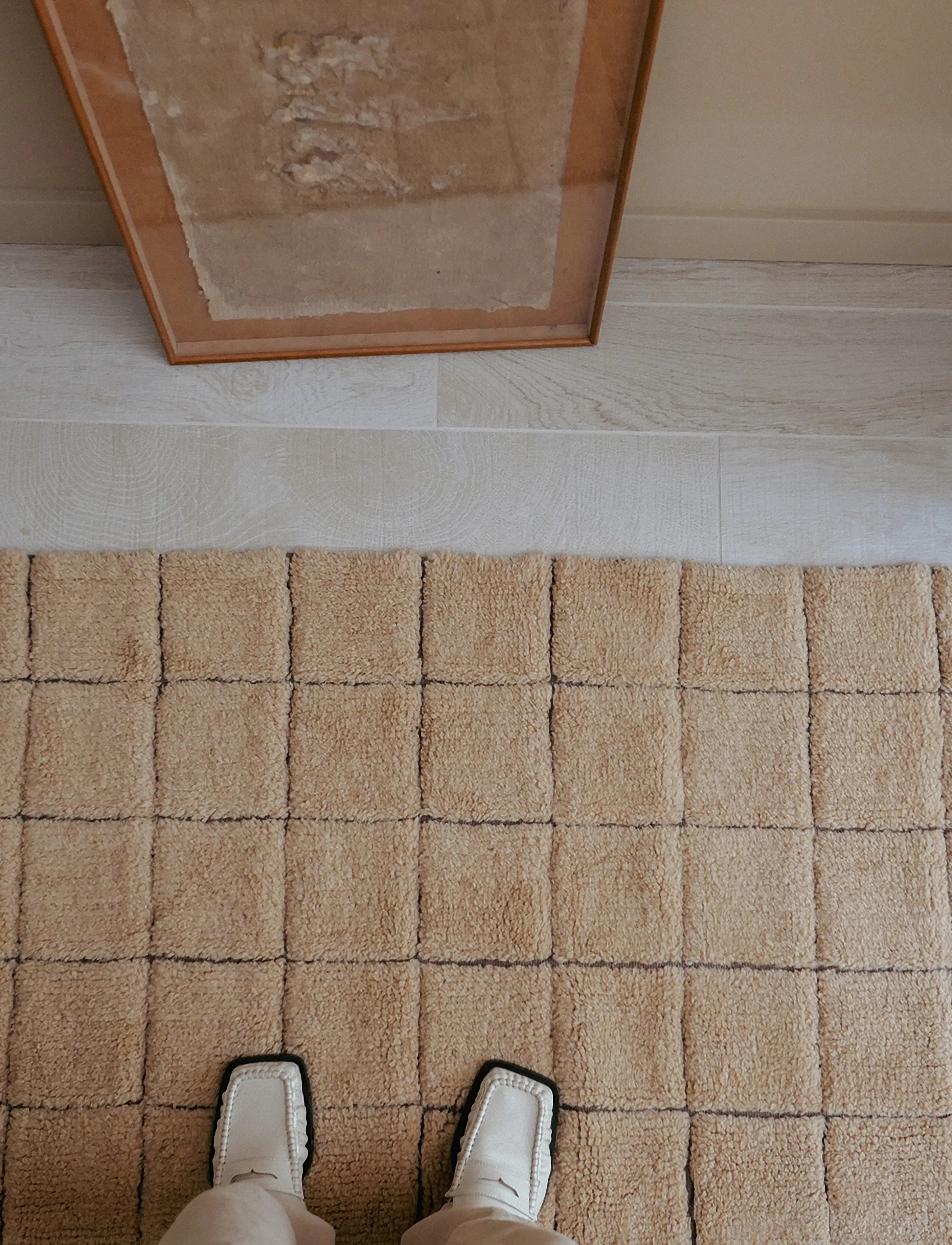 Lorena Canals - Woolable rug runner Mosaic Amber - flurläufer - amber wool, soil brown, nat mixed canvas - 2