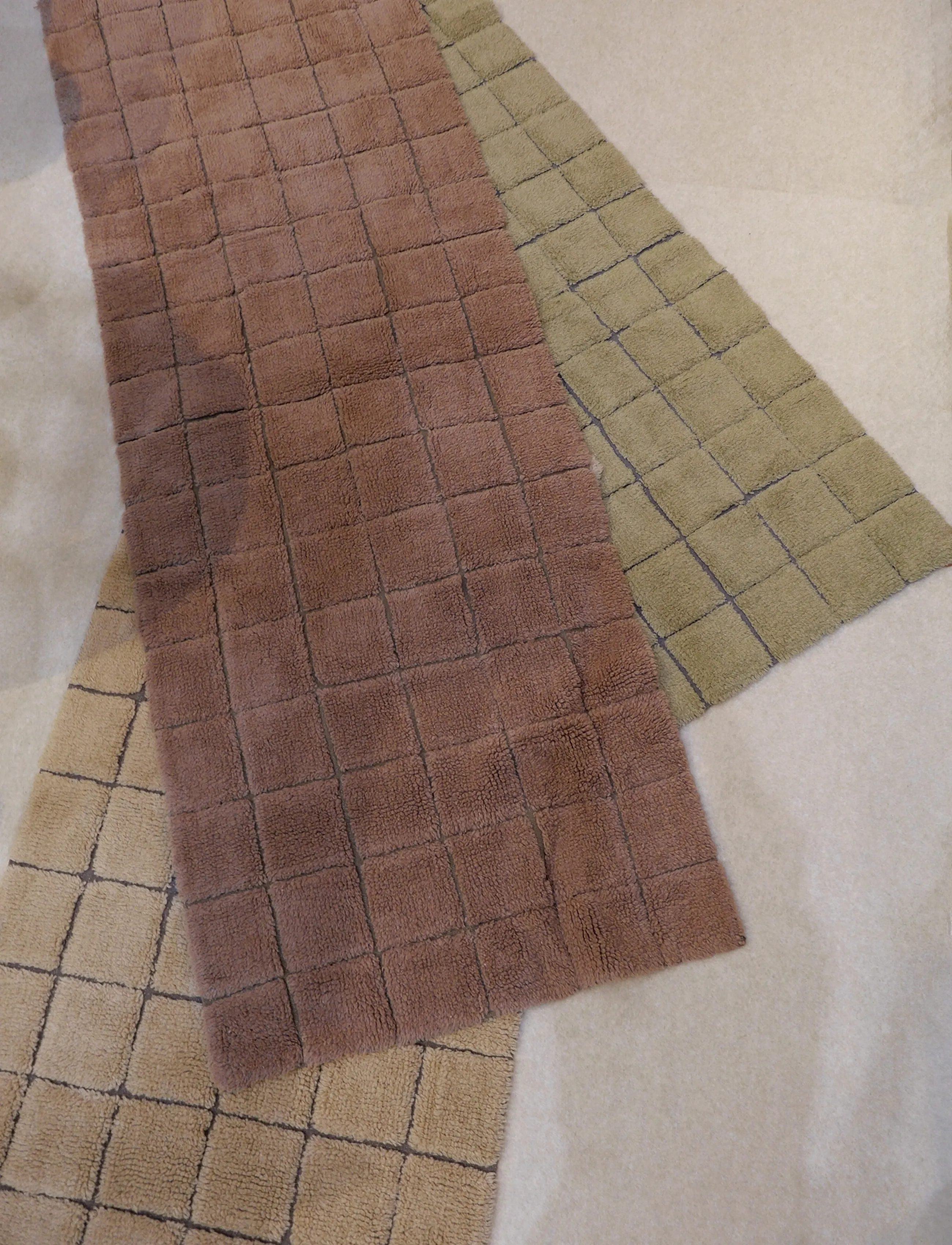 Lorena Canals - Woolable rug runner Mosaic Amber - flurläufer - amber wool, soil brown, nat mixed canvas - 3