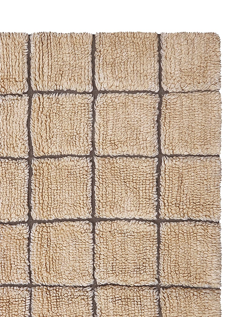 Lorena Canals - Woolable rug runner Mosaic Amber - hallway runners - amber wool, soil brown, nat mixed canvas - 4